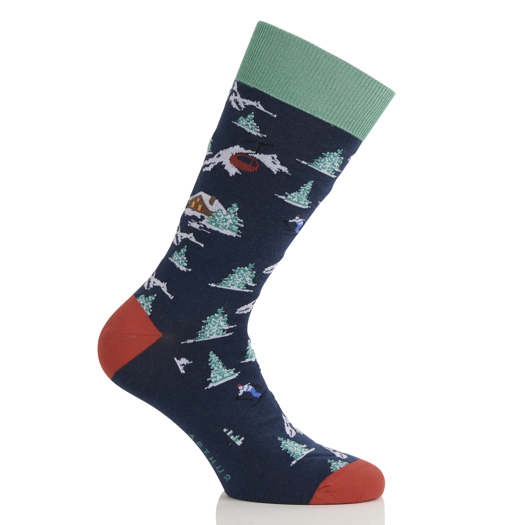 Socken aus Baumwollmischung Blau