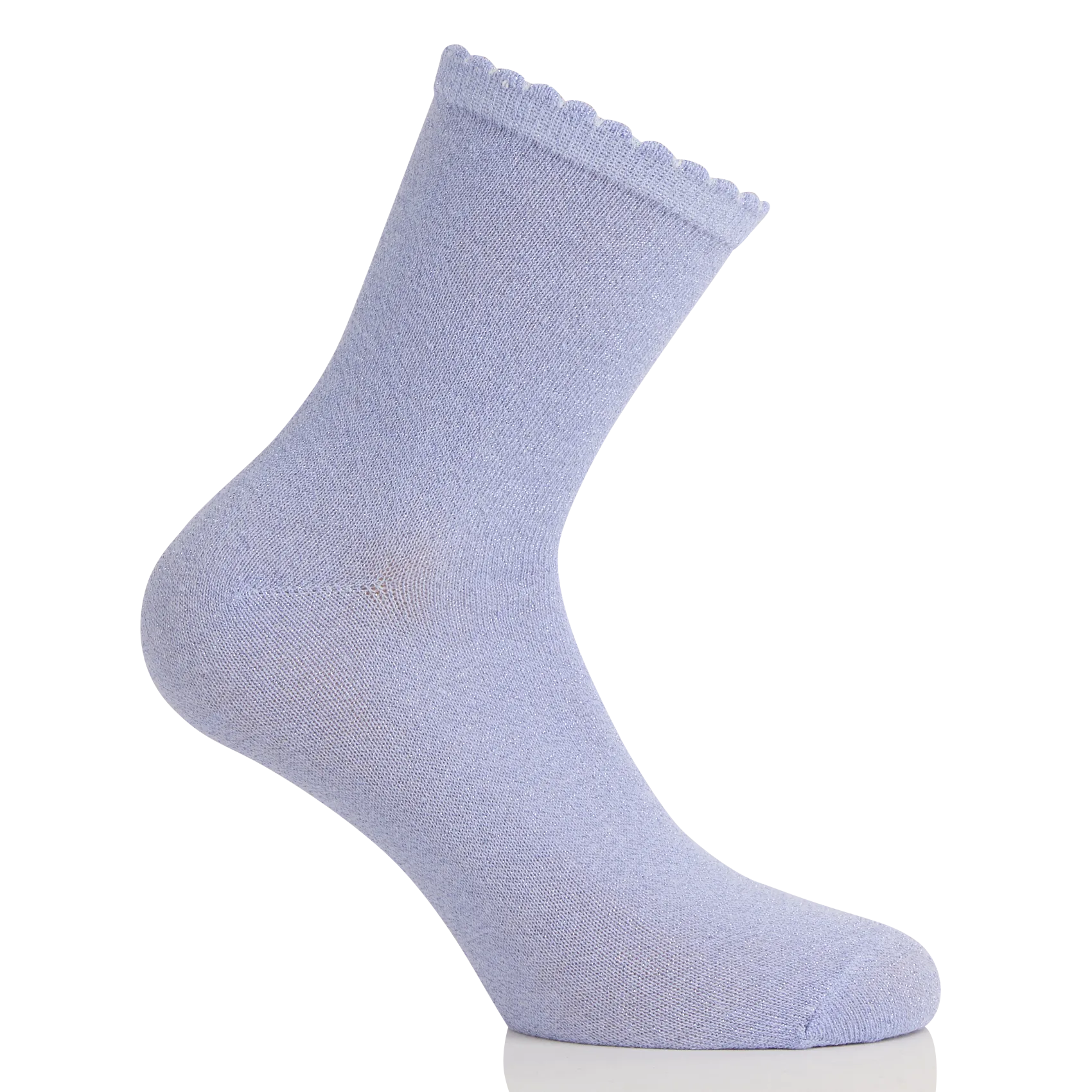 Socken aus Baumwoll-Mix mit Metallic-Garn Blau SEBBY