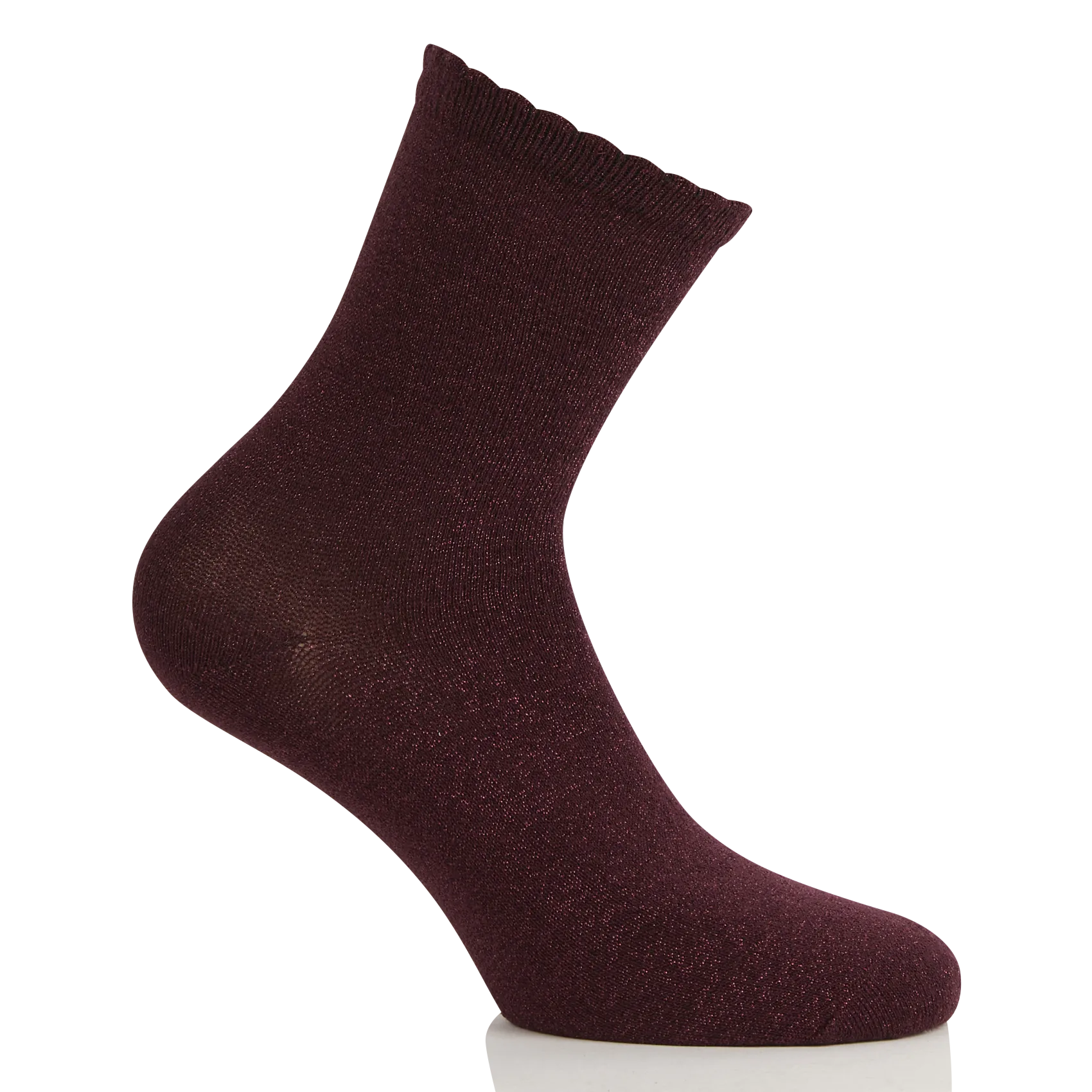 Socken aus Baumwoll-Mix mit Metallic-Garn Rot SEBBY