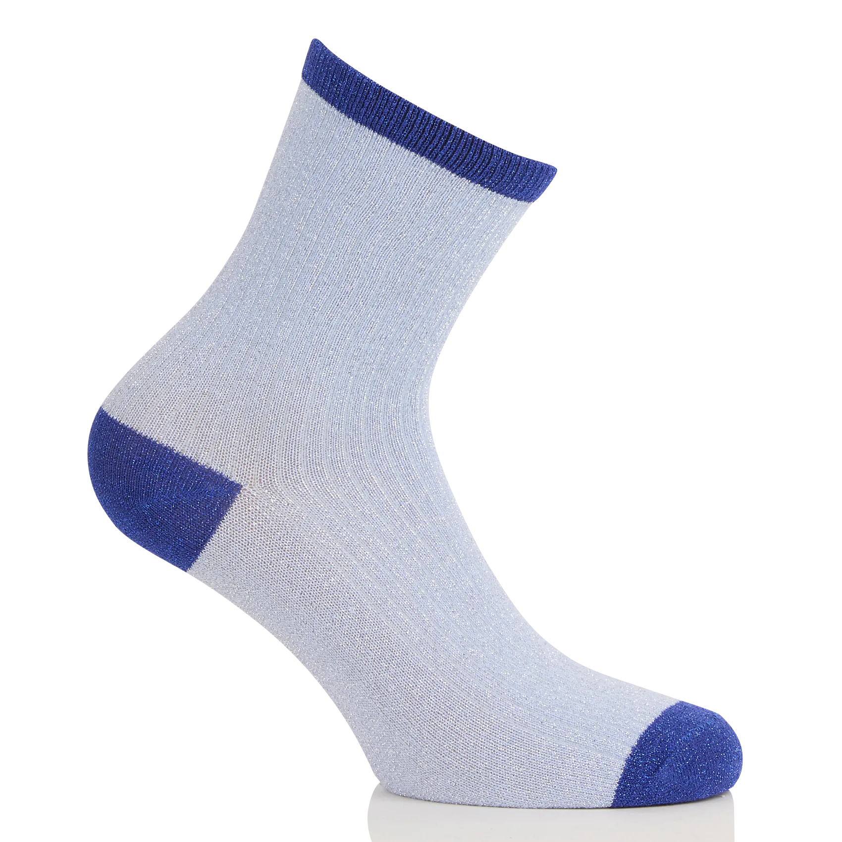 Socken aus metallischen Fasern Blau SEBBY