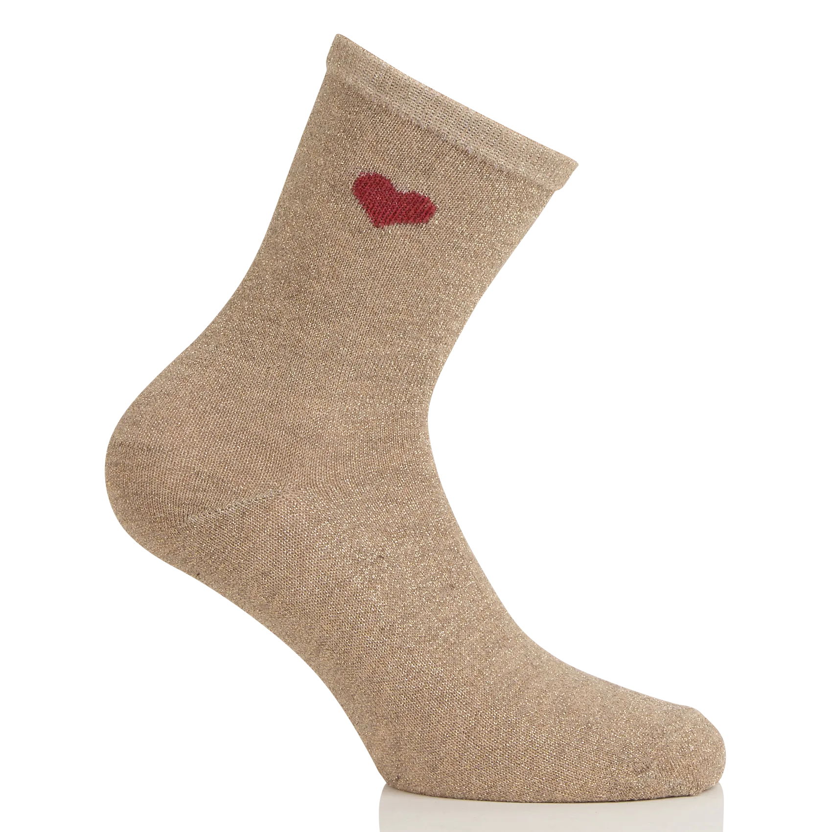 Socken aus metallischem Strick Braun NOLIA