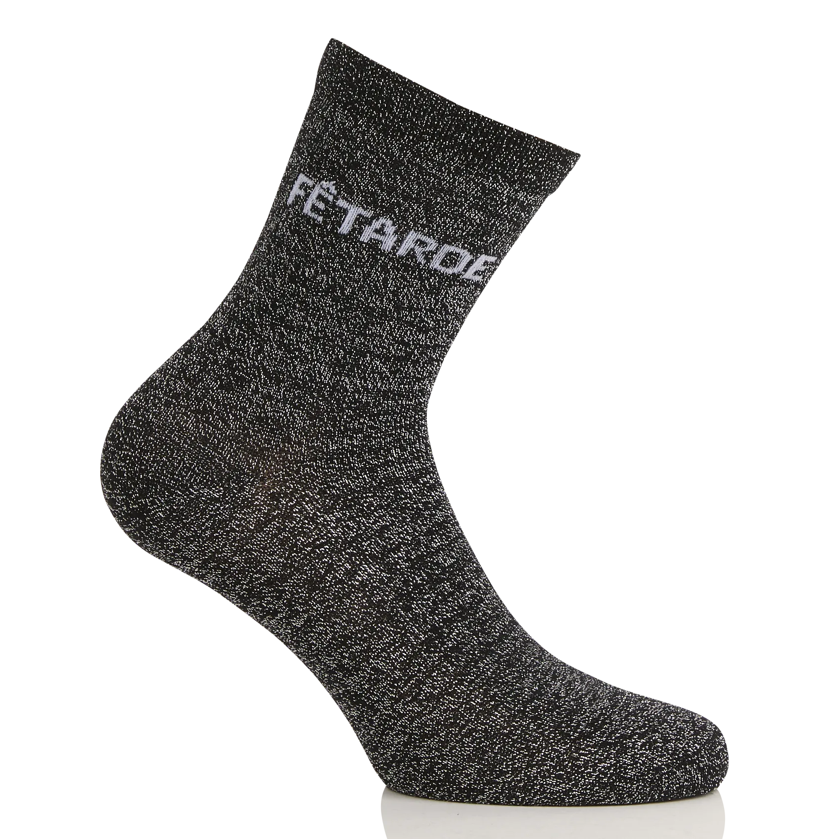 Socken aus Baumwoll-Mix mit Metallic-Effekt Schwarz SEBBY