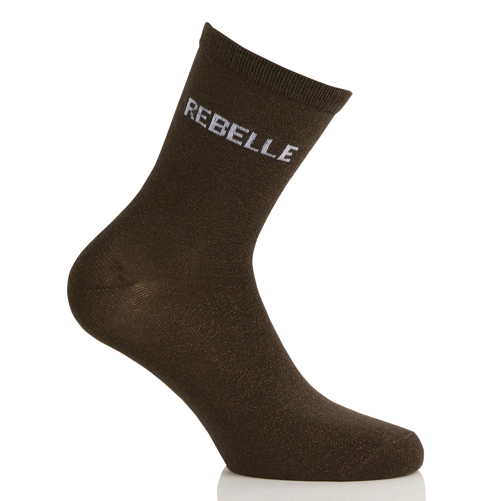 Baumwollsocken mit Logo Braun SEBBY