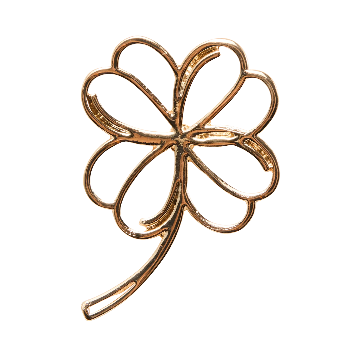 Blumenbrosche Golden