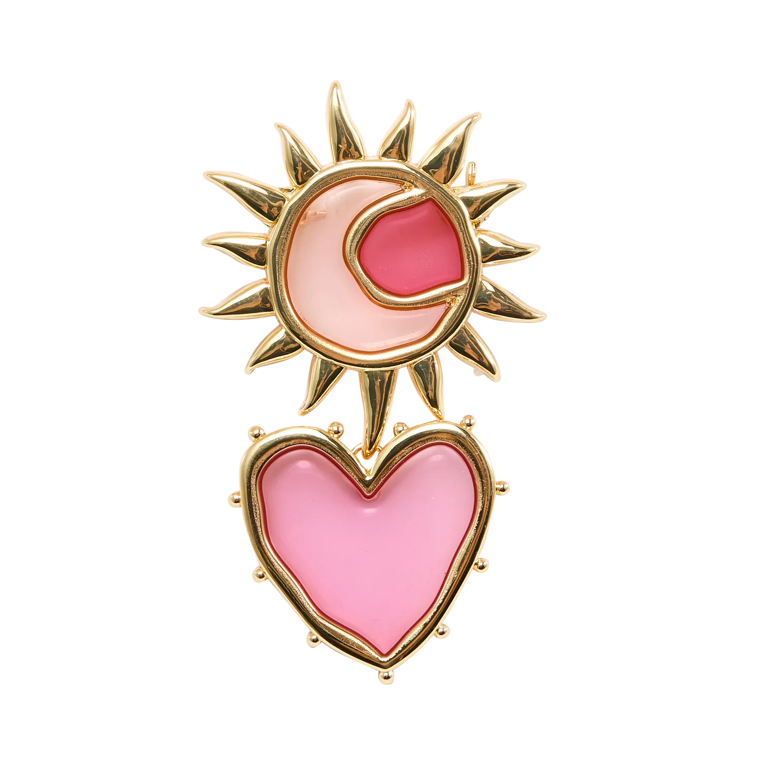 Brosche aus Messing-Mix Golden NORFOLK