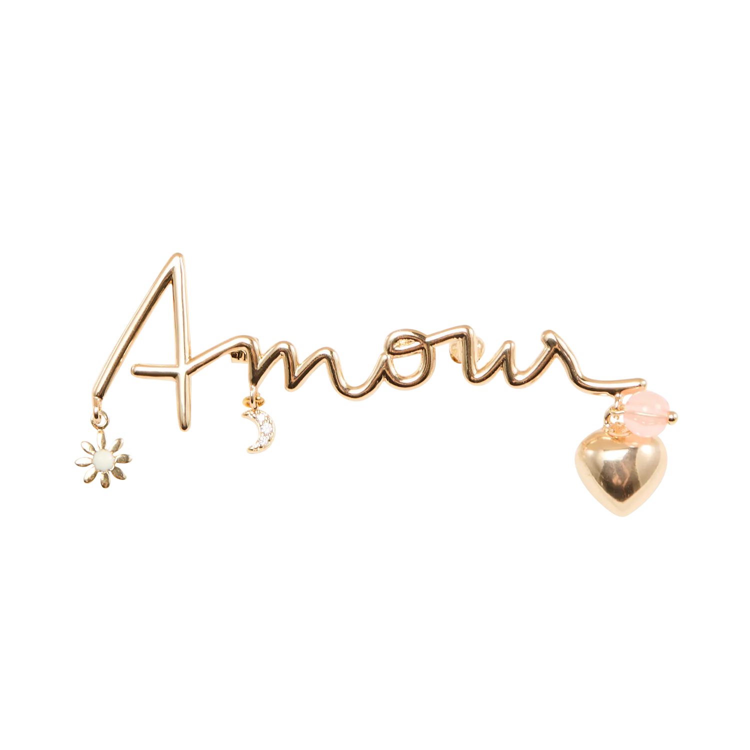 Brosche aus Messing-Mix Golden NEMOURS