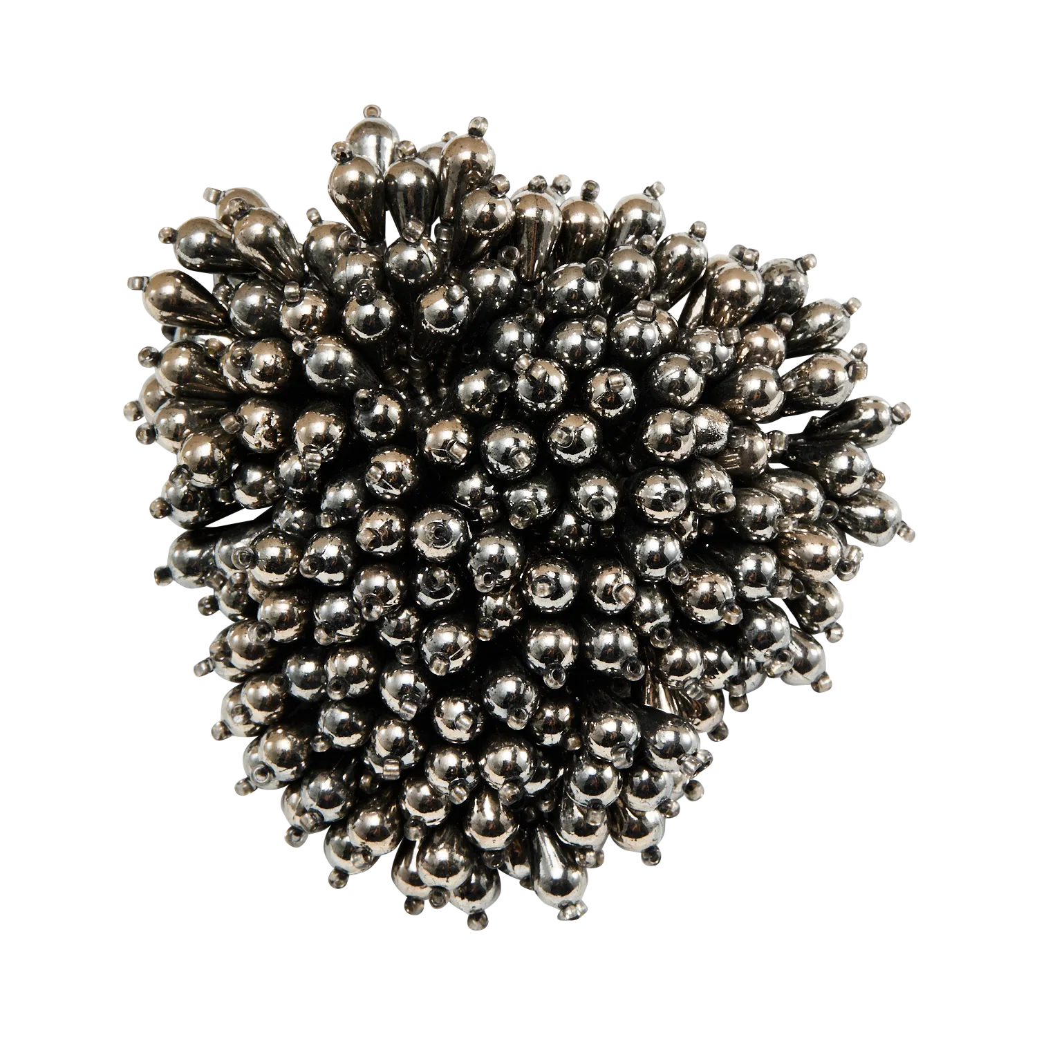 Perlenklee-Brosche mit Quasten-Effekt Grau CHOUCHOU