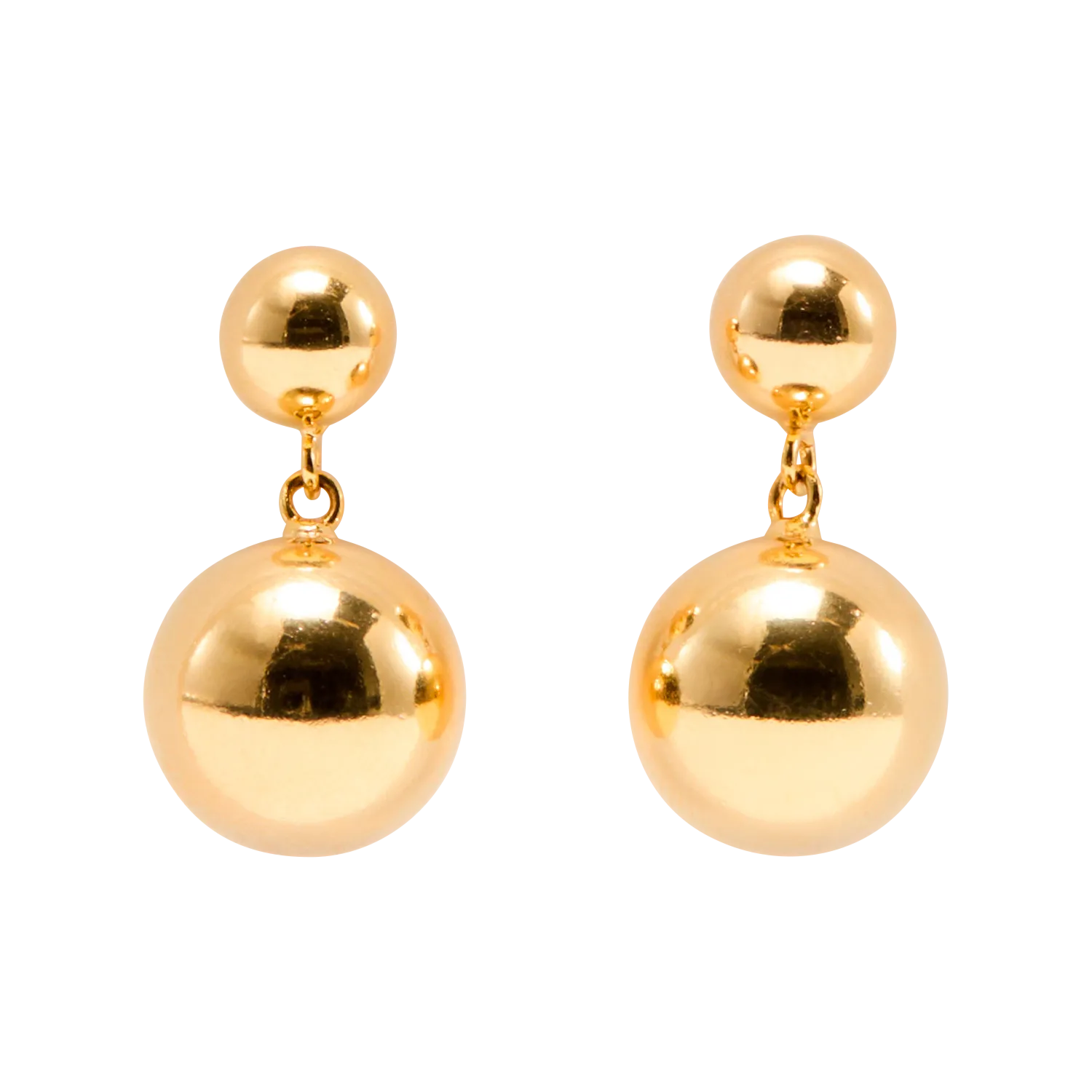 Perlenohrringe Golden JUNO