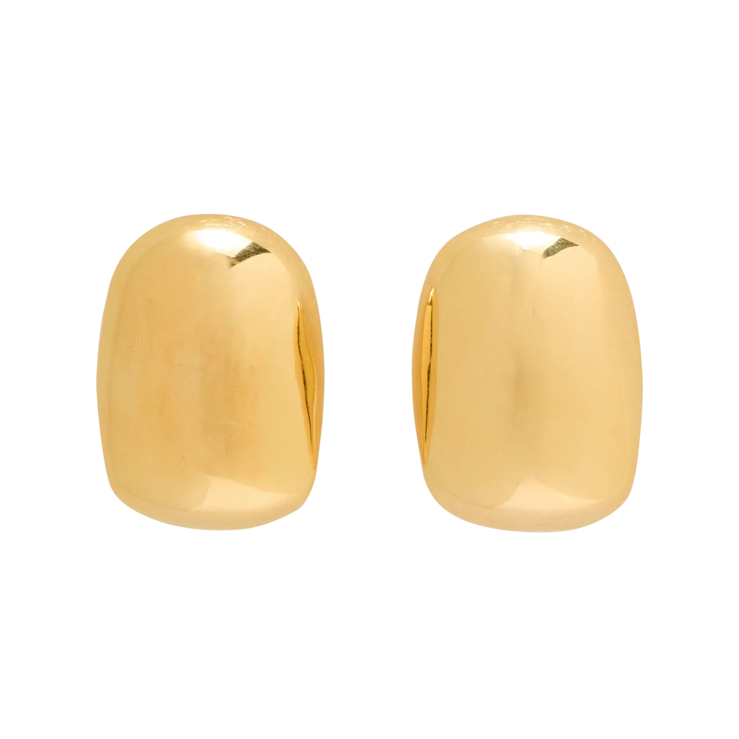 Rechteckige Ohrringe Golden DIXIE