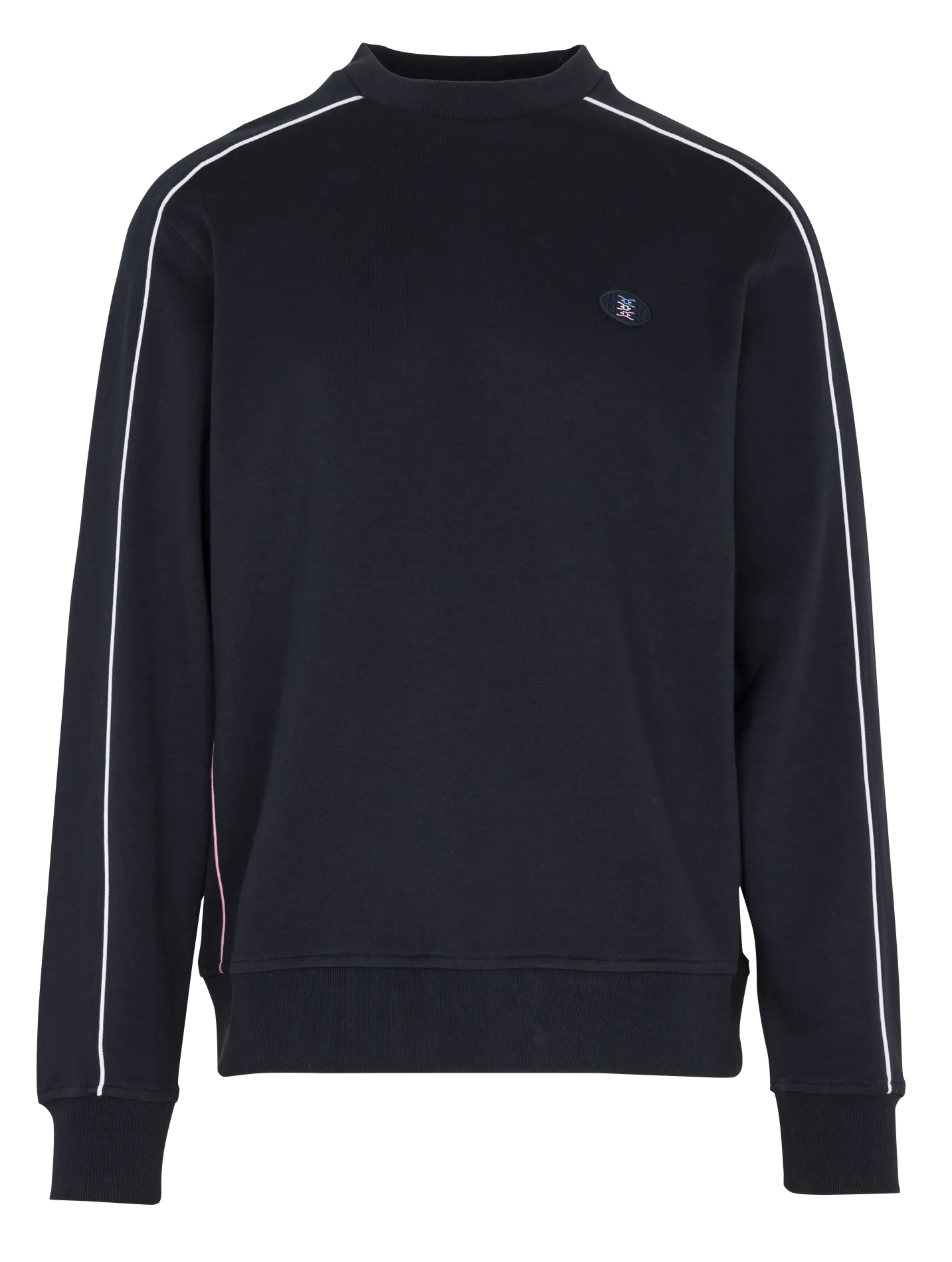 Gerade geschnittenes Rundhals-Sweatshirt aus Baumwoll-Mix Rosa