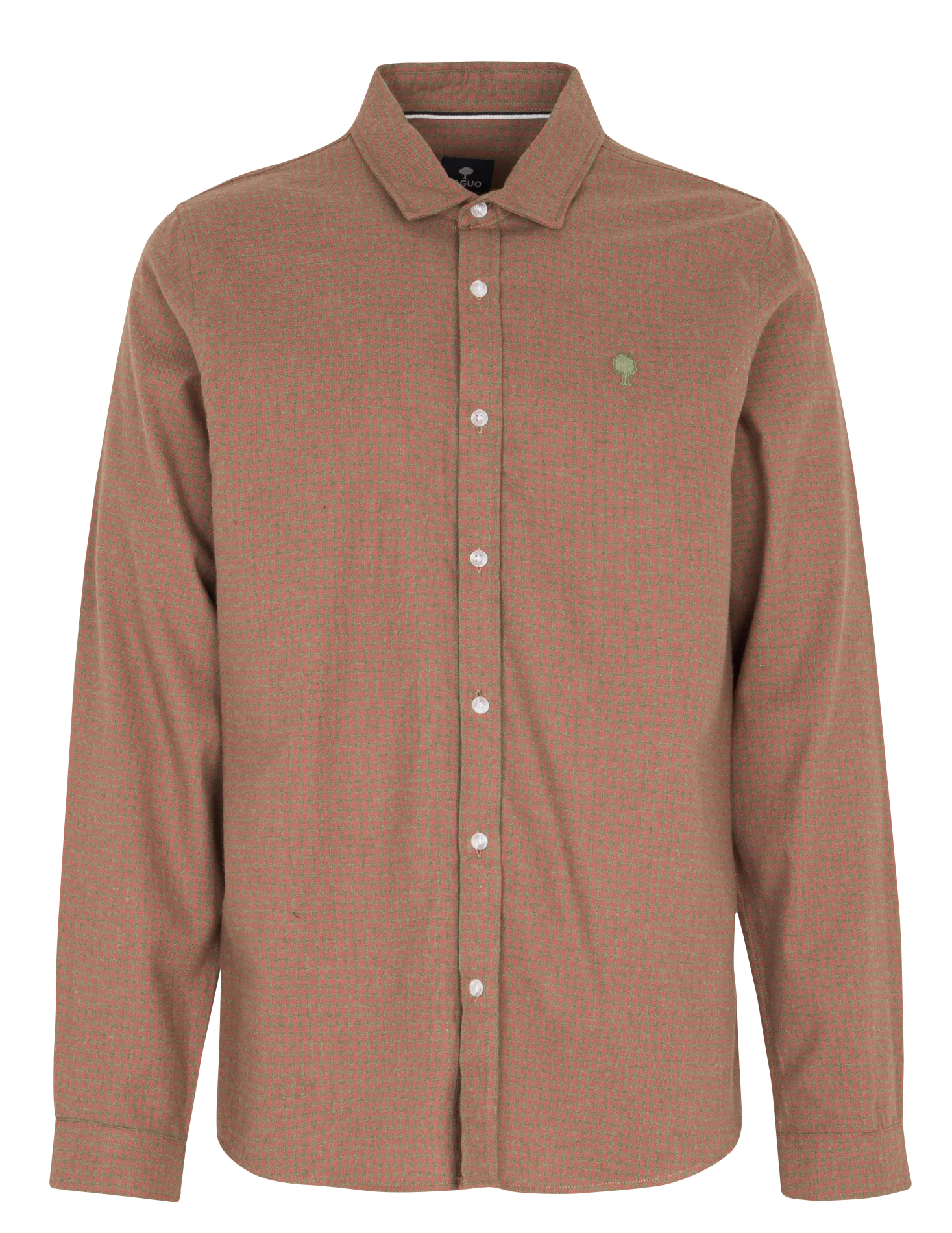 Gerade geschnittenes Karohemd aus Baumwolle mit klassischem Kragen Rosa IRATY