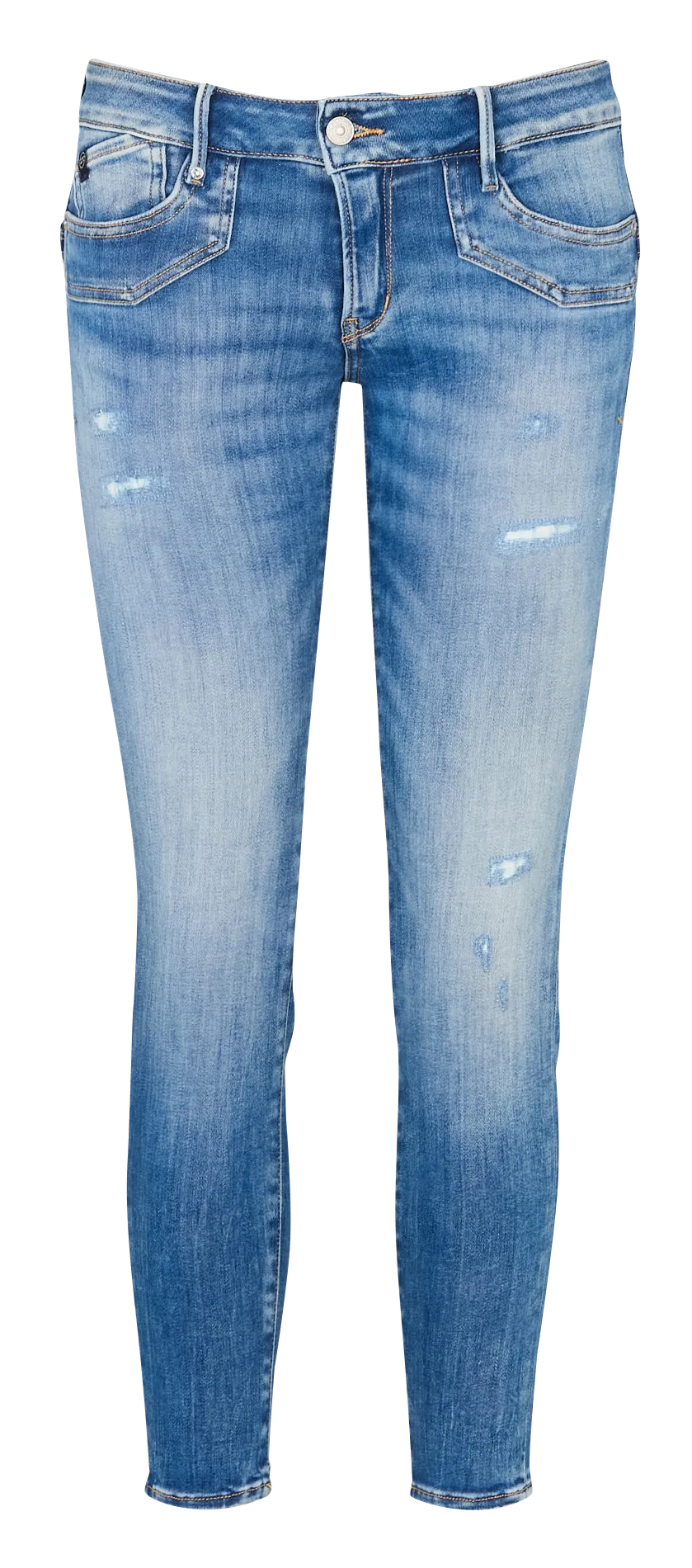 High Waist Slim Fit Jeans Blau PULPC