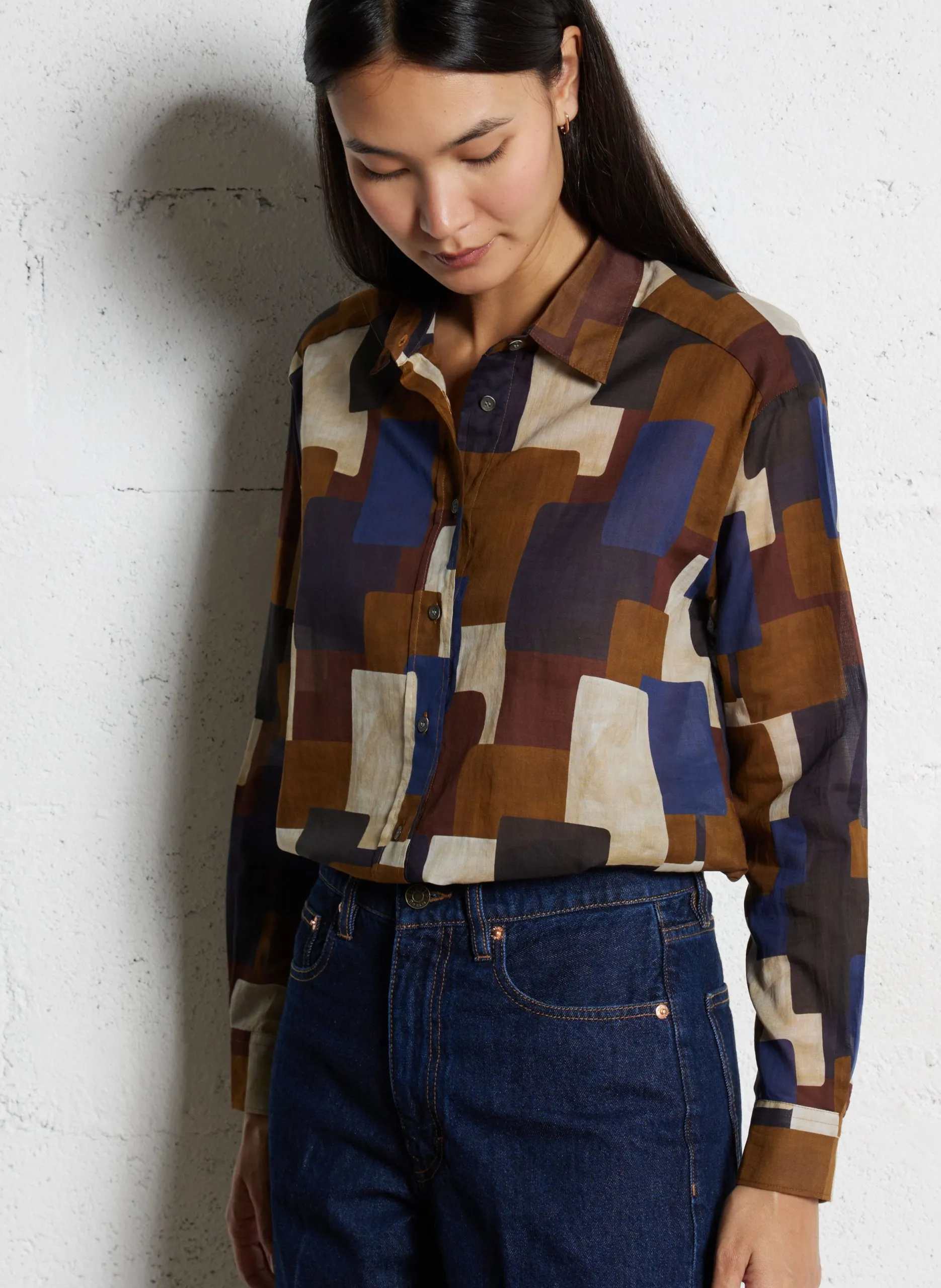 Baumwoll-Bluse Mehrfarbig CINEMA