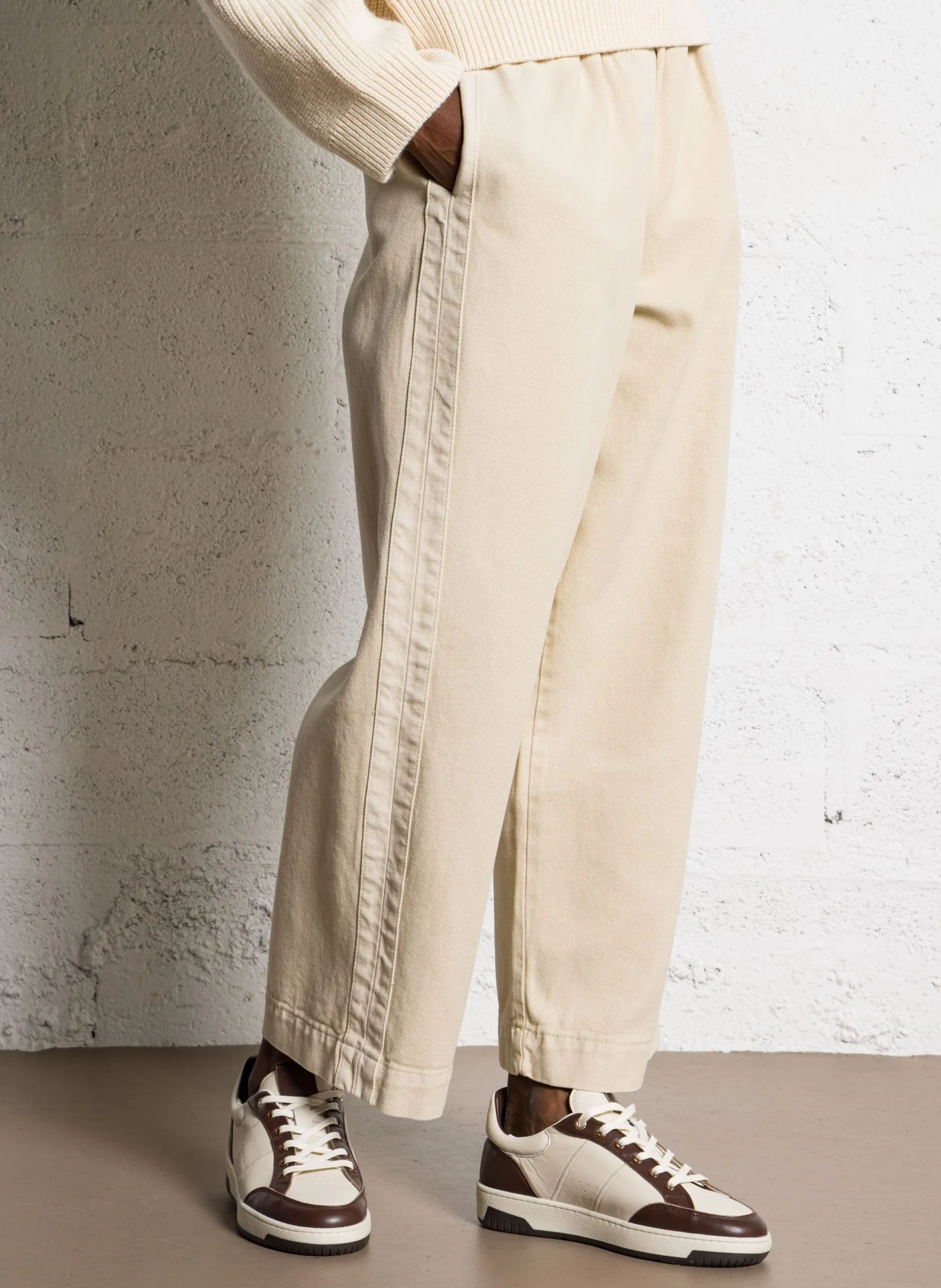 Gerade geschnittene Jeans aus Baumwoll-Mix Beige BONITAEF