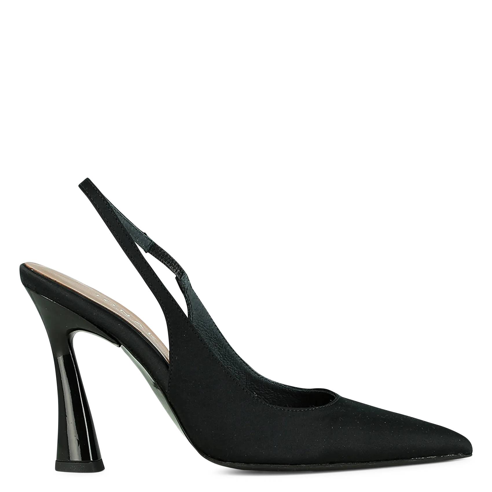 Satin-High-Heels Schwarz DRESSY