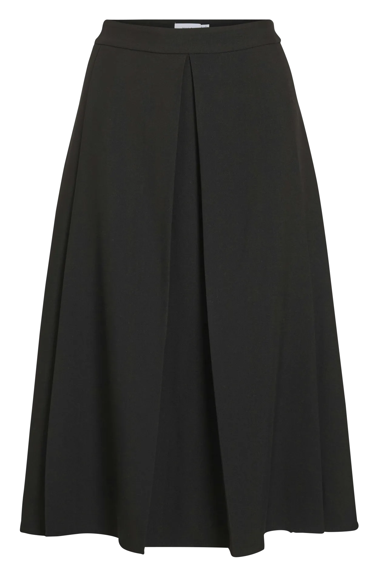 Ausgestellter Midi-Rock Schwarz JIU