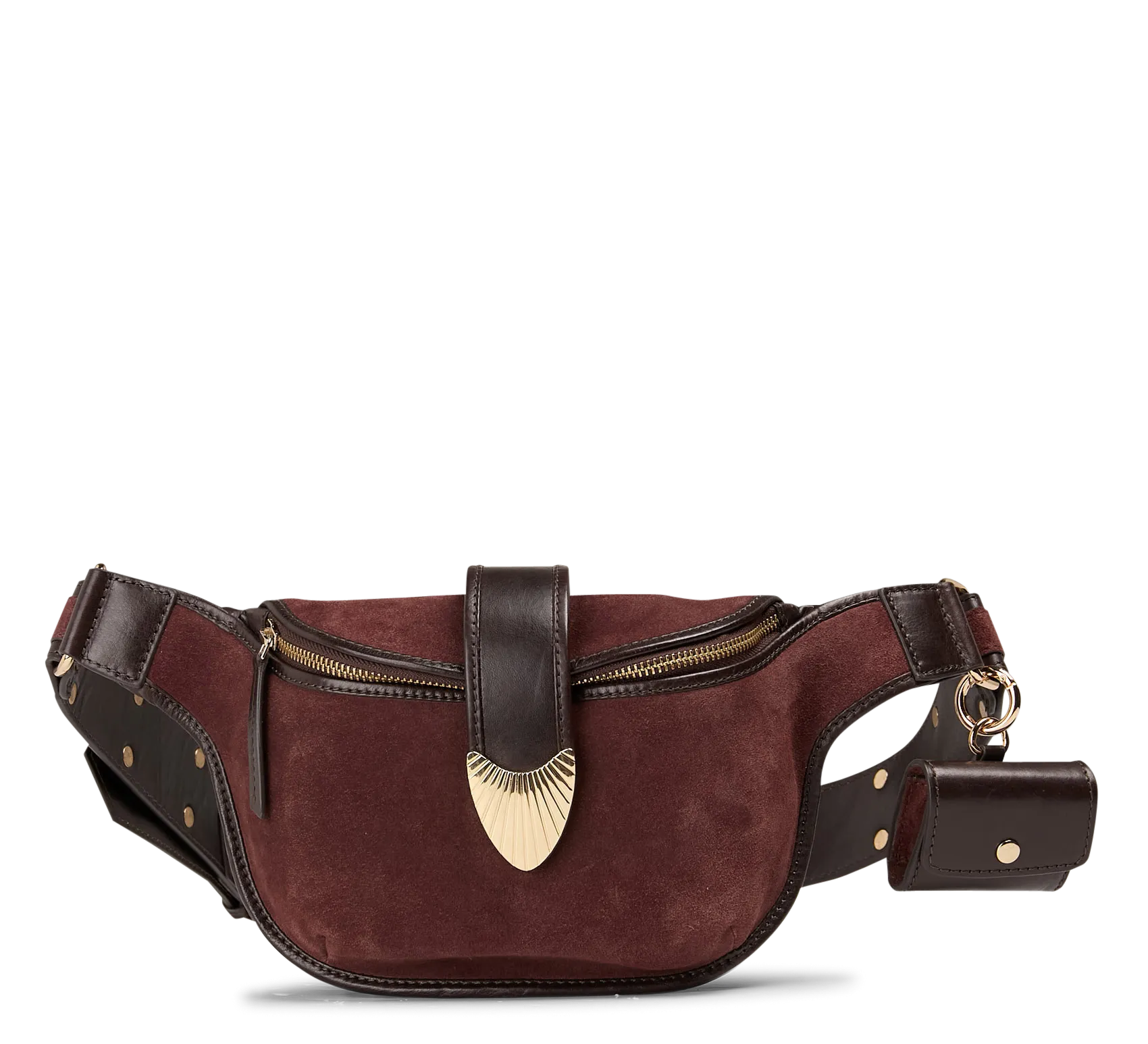 Hüfttasche aus Leder Rot LEONARD