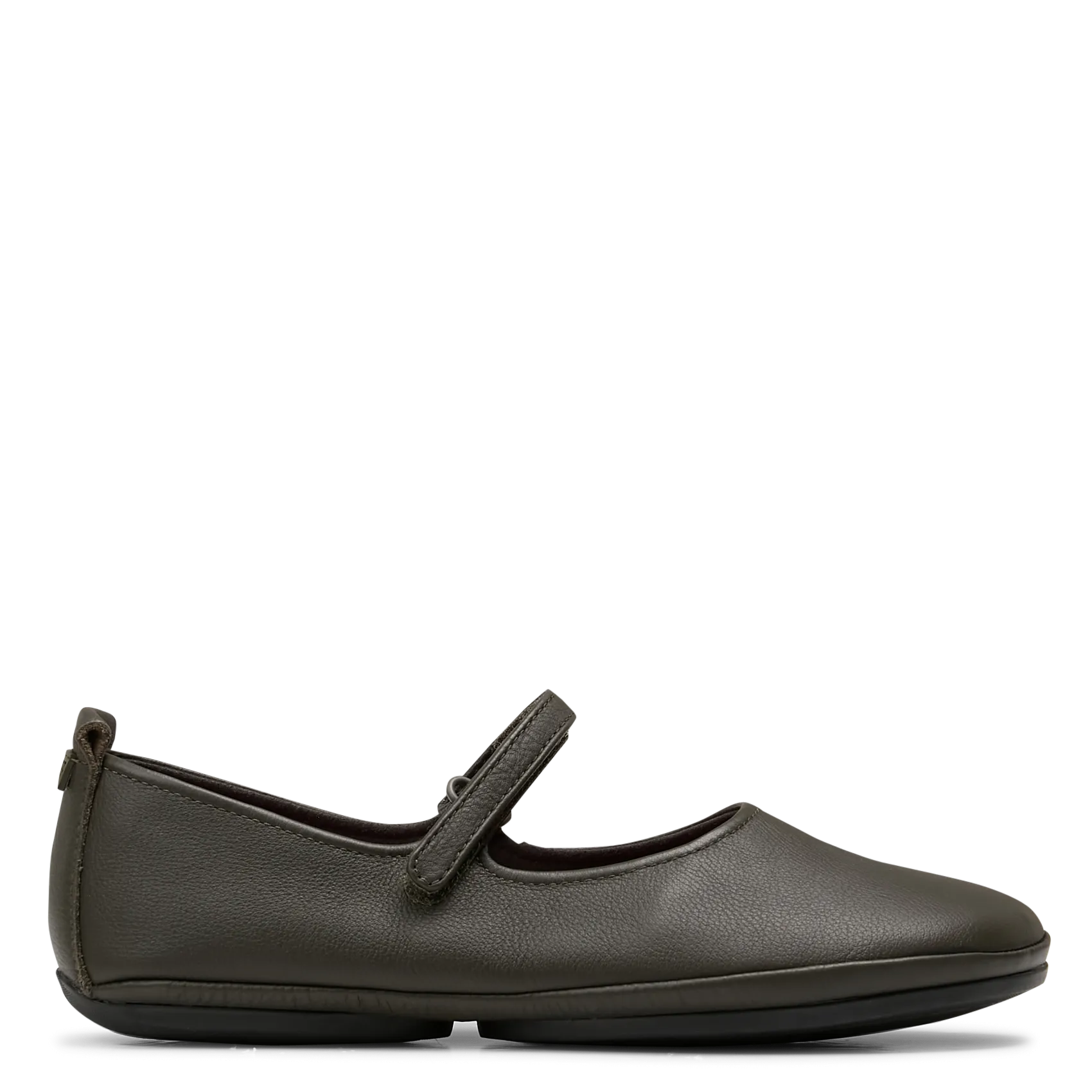 Ballerinas mit Klettverschluss aus Leder Grun RIGHT NINA