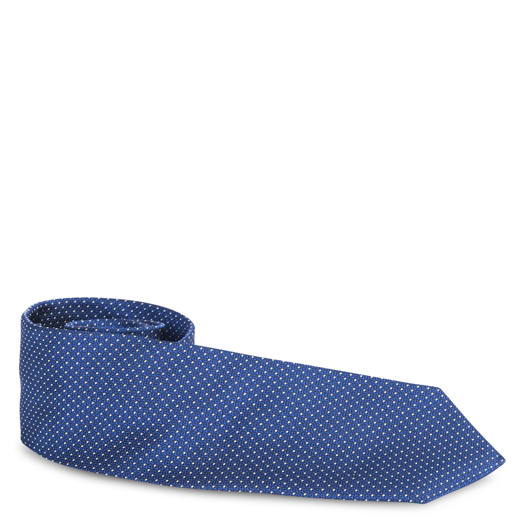 Bedruckte Seidenkrawatte Blau