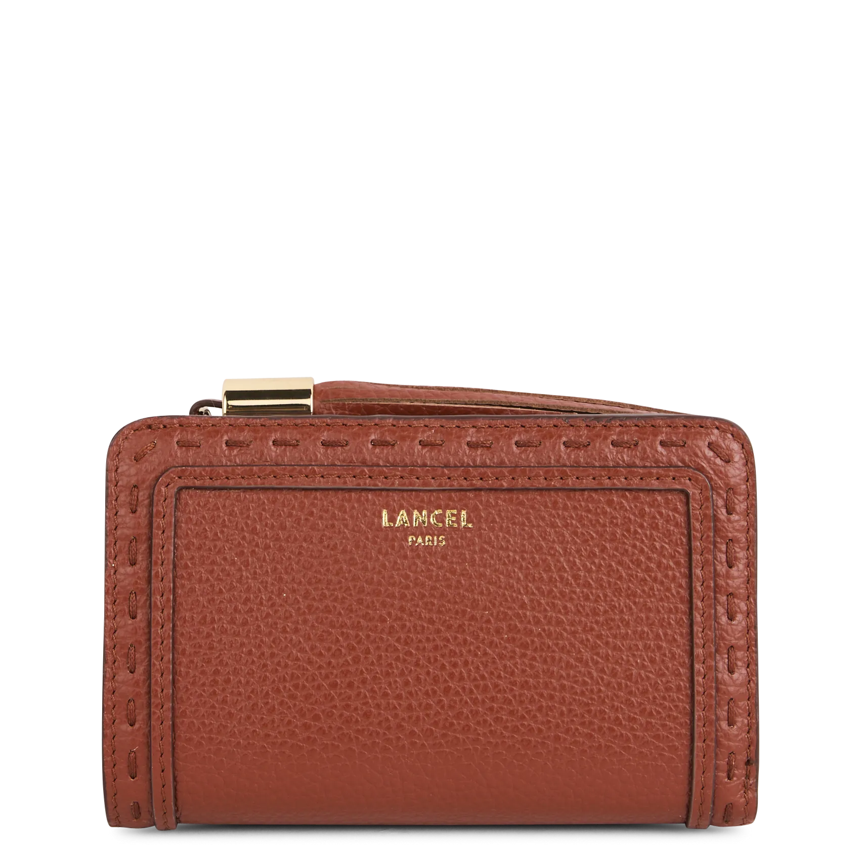 Brieftasche aus genarbtem Vachetteleder Orange PREMIER FLIRT