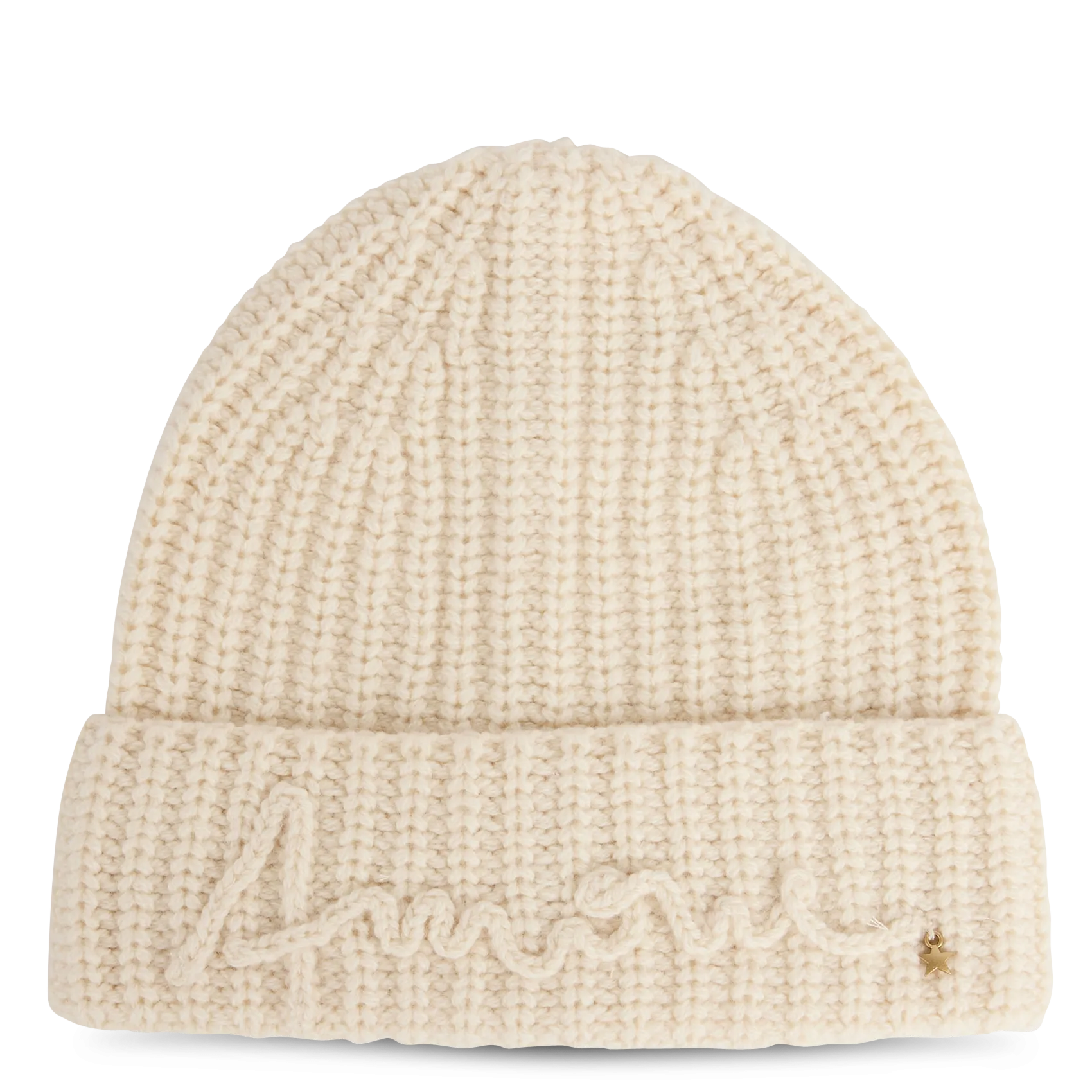 Mütze aus Woll-Mix Beige DOTTY