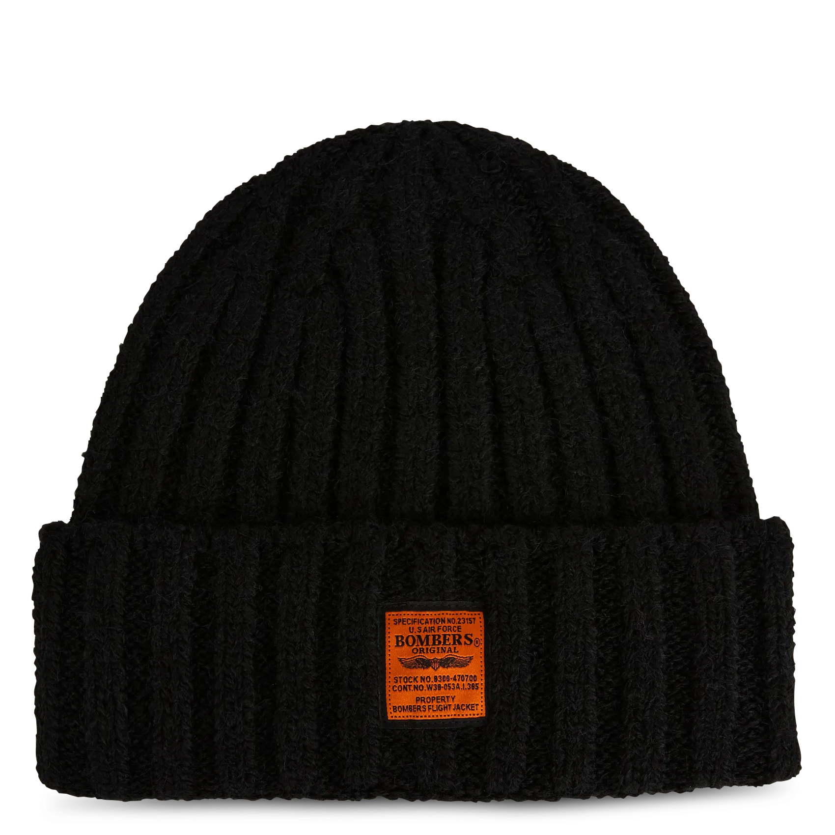 Mütze mit Umschlag Schwarz SNOWER