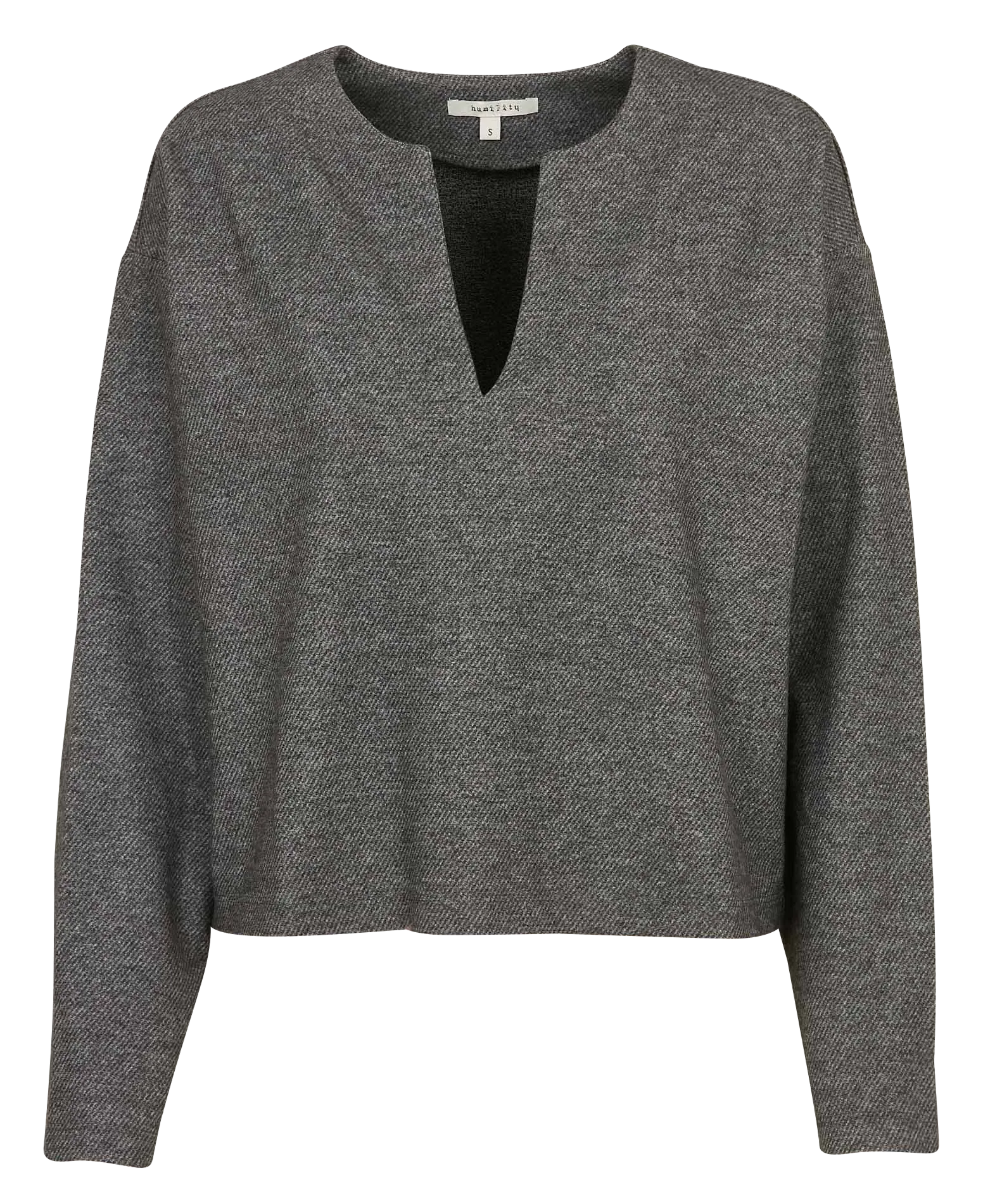 Tunisian neckline top Silber