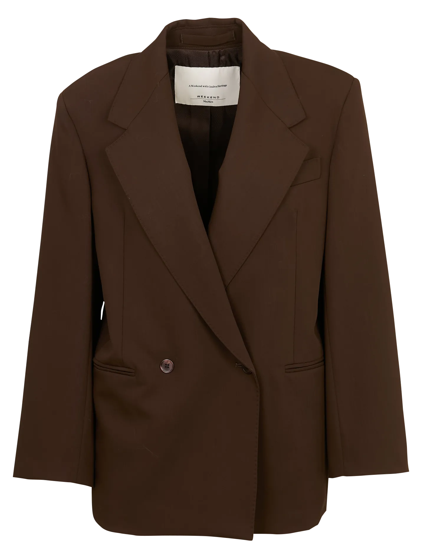 Blazer aus Crêpe Braun GINSENG