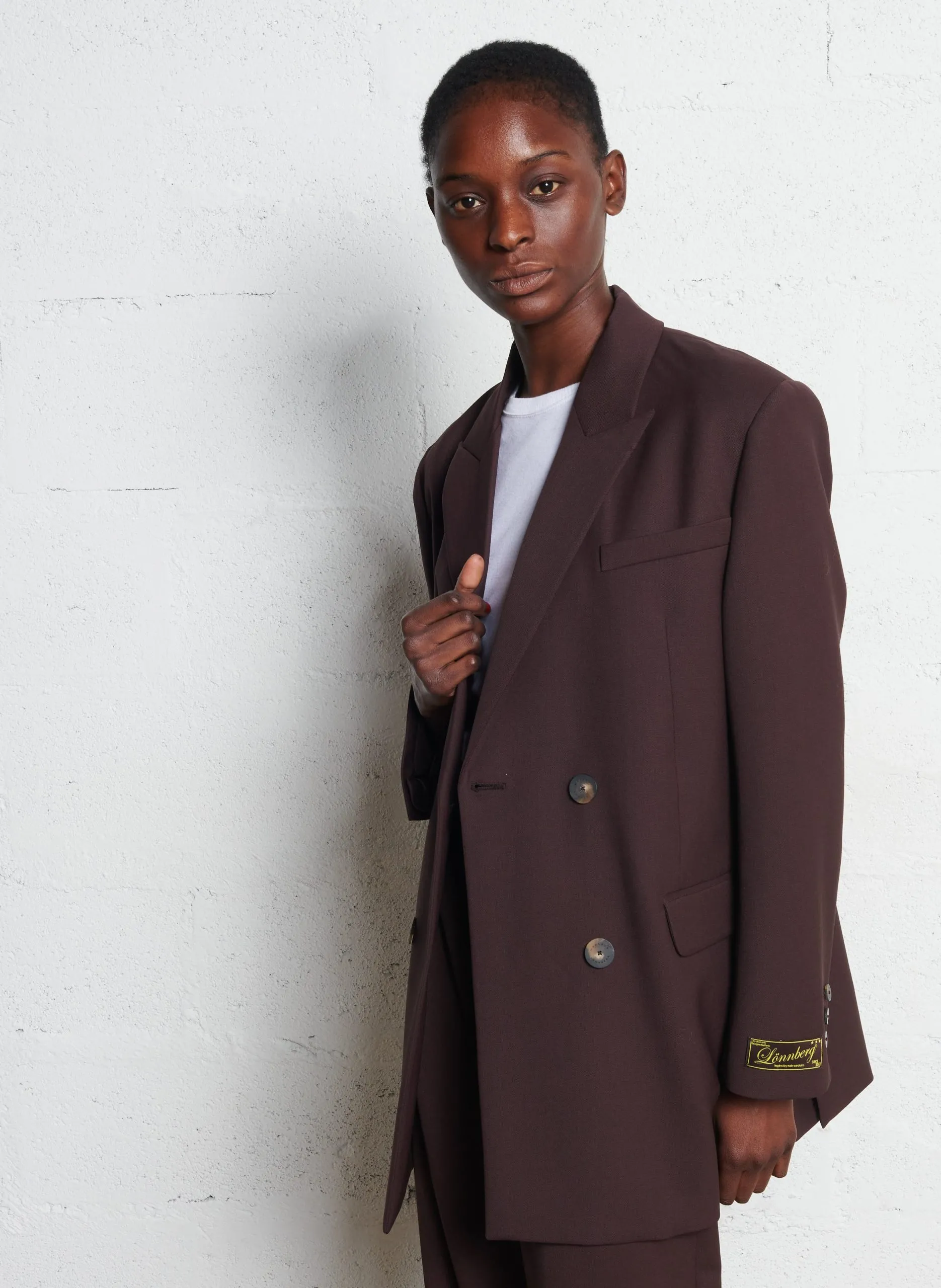 Figurbetonter Blazer aus Schurwoll-Mix Braun WILBY