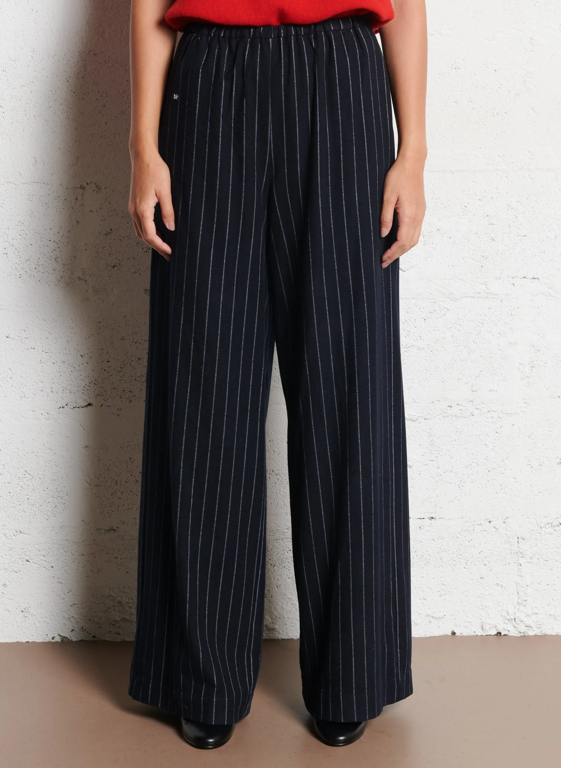 Weit geschnittene Streifenhose Gestreift SLEEPY