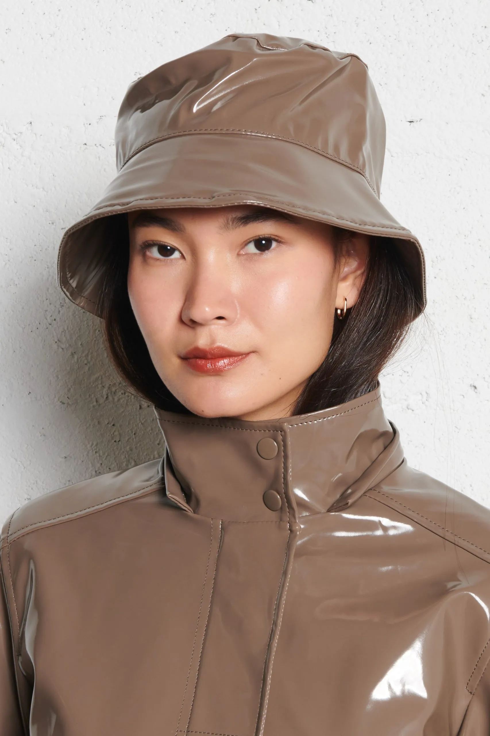 Wasserdichter Bucket Hat Grau CHAPEAU DE PLUIE