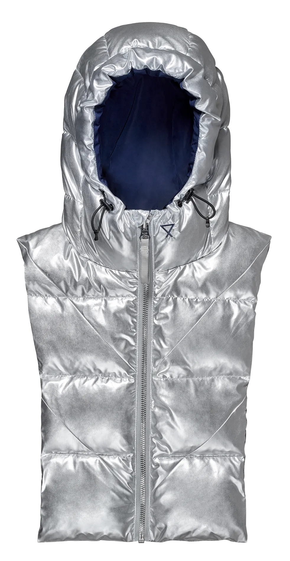 Wendbare wasserabweisende Kapuze Silber