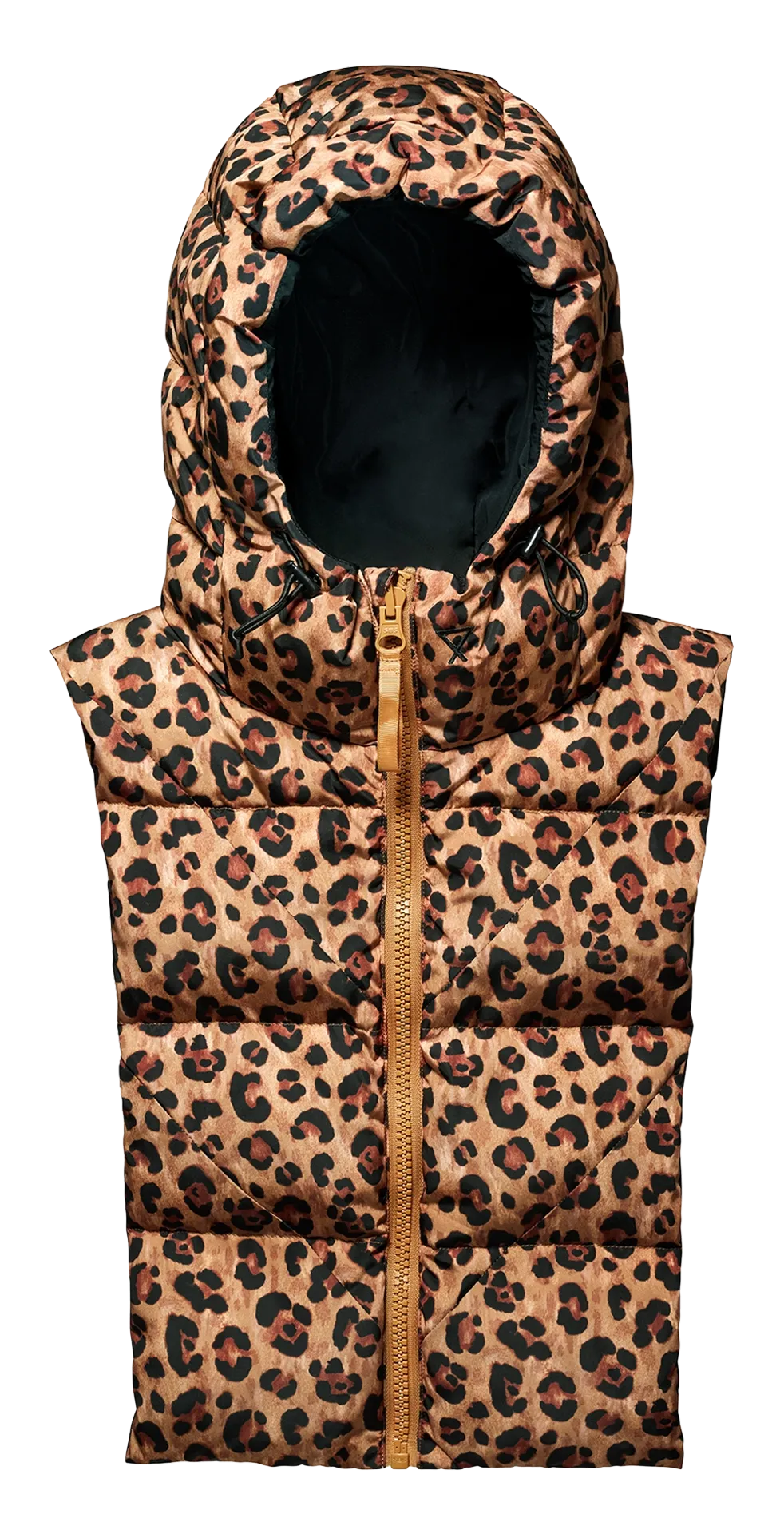 Wendbare Kapuze im Leopardenmuster Braun