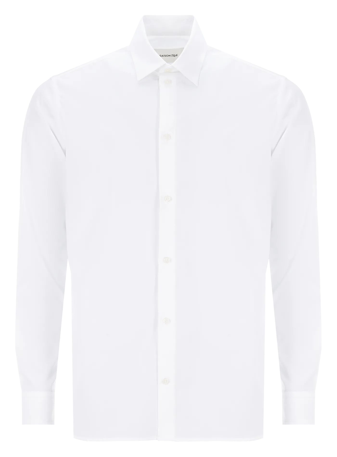 Baumwollhemd mit klassischem Kragen Weiss DAVER