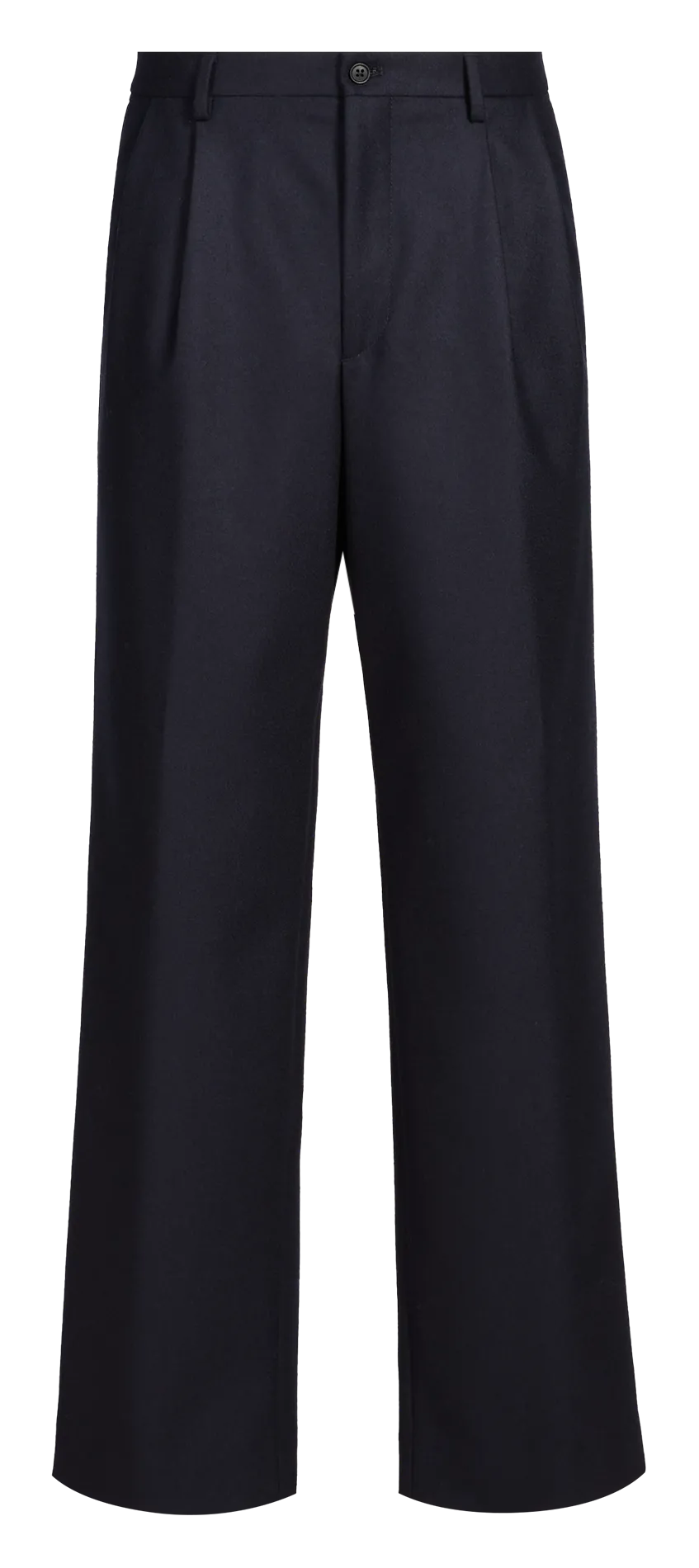 Weit geschnittene Wollhose Blau GOOSE