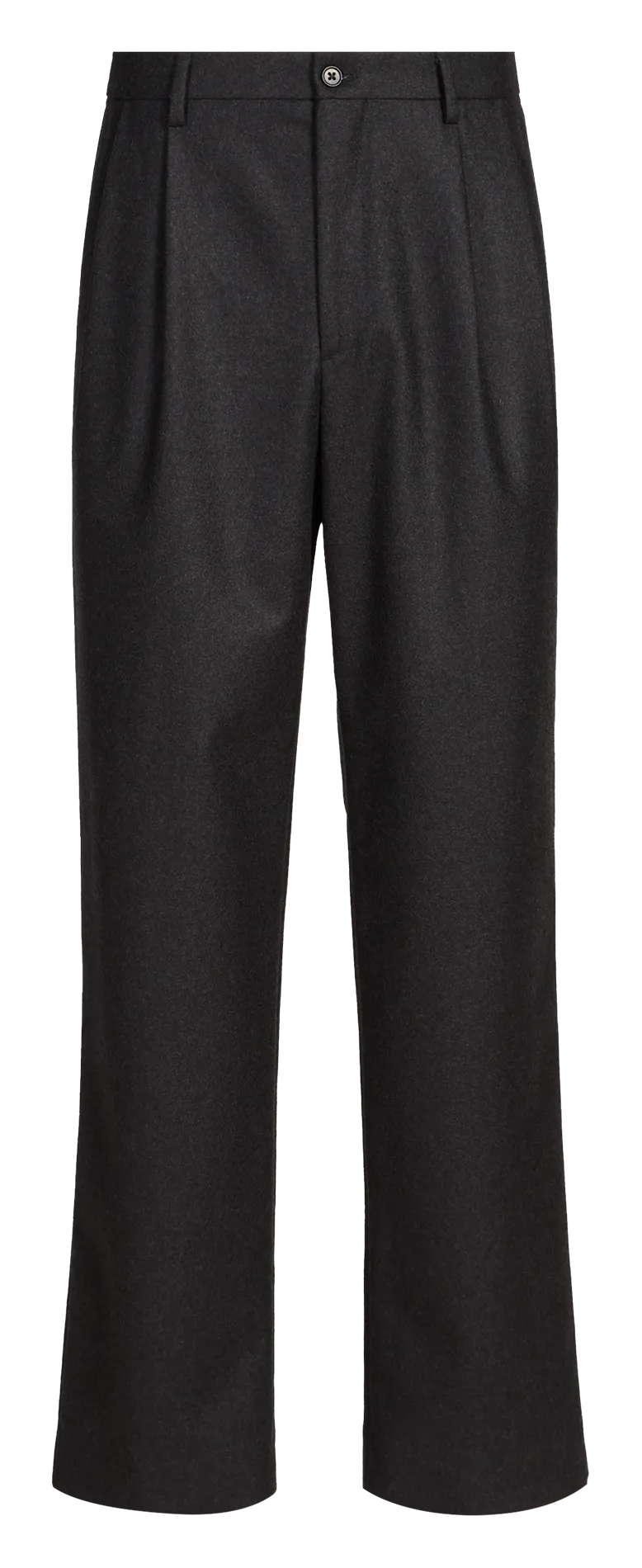 Weit geschnittene Wollhose Grau GOOSE