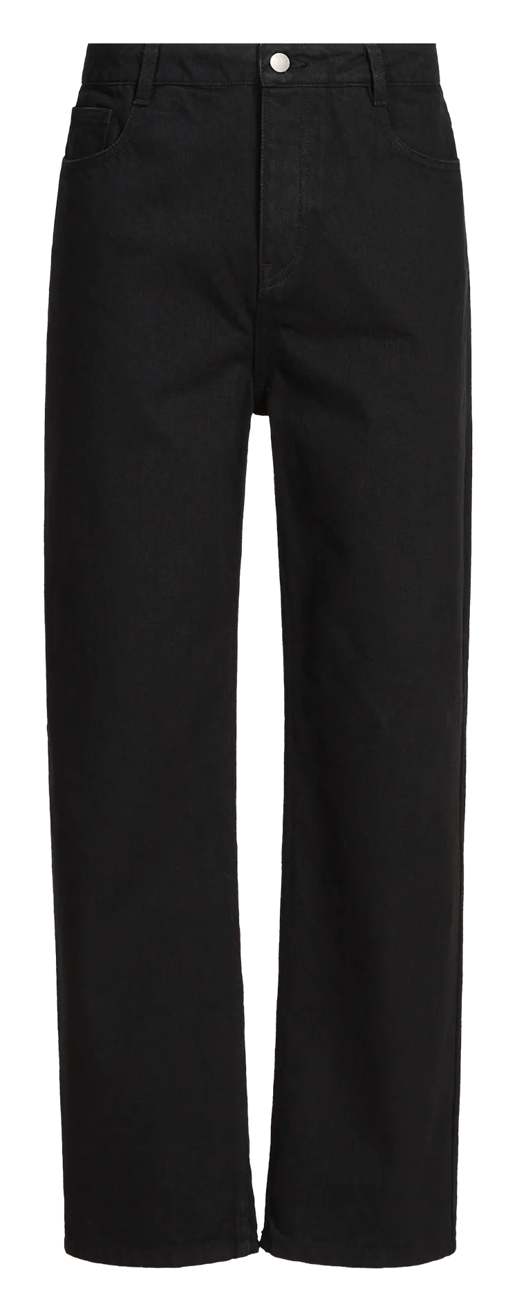 Gerade geschnittene Jeans - Baumwollstretch Schwarz CALPH