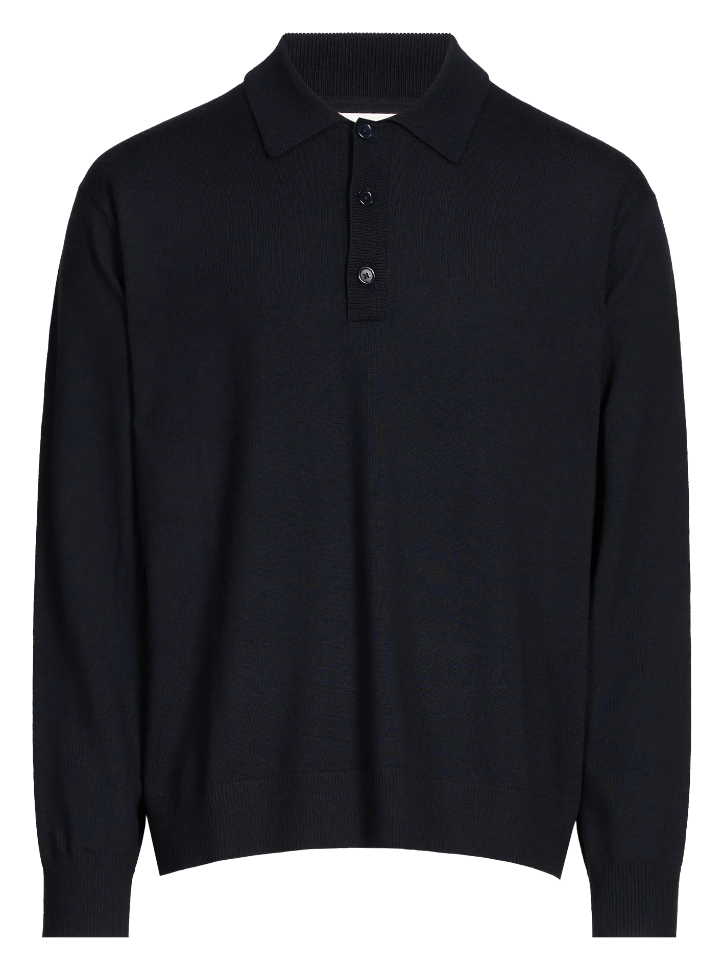 Gerader Merinowollpullover Blau ARNAU