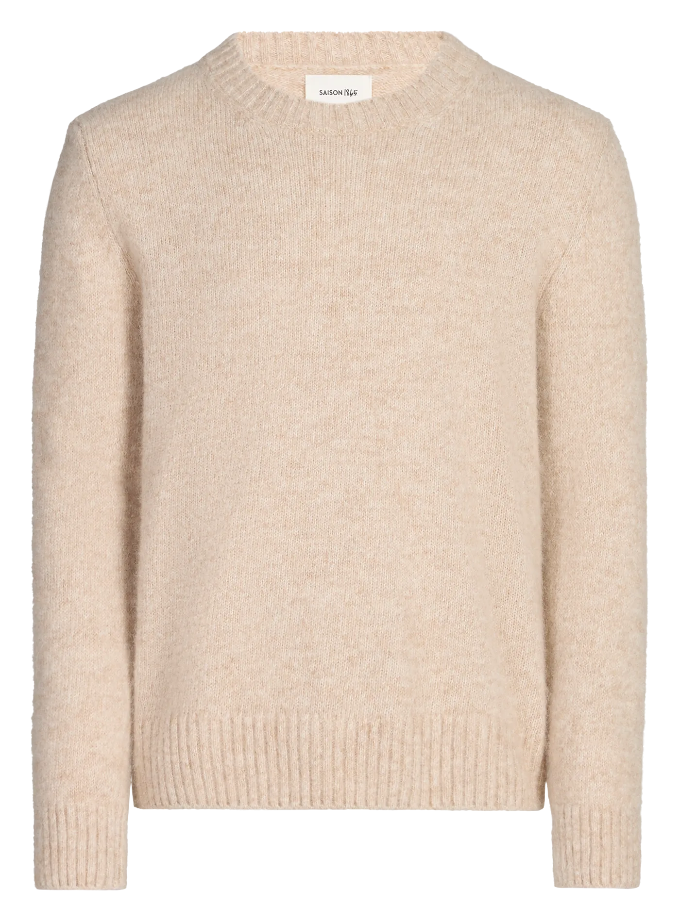 Rundhalspullover aus Alpaka-Mix Braun GALPA