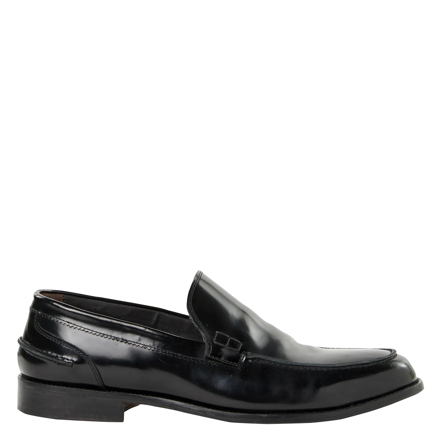 Glattleder-Mokassins Schwarz MOC3IPR