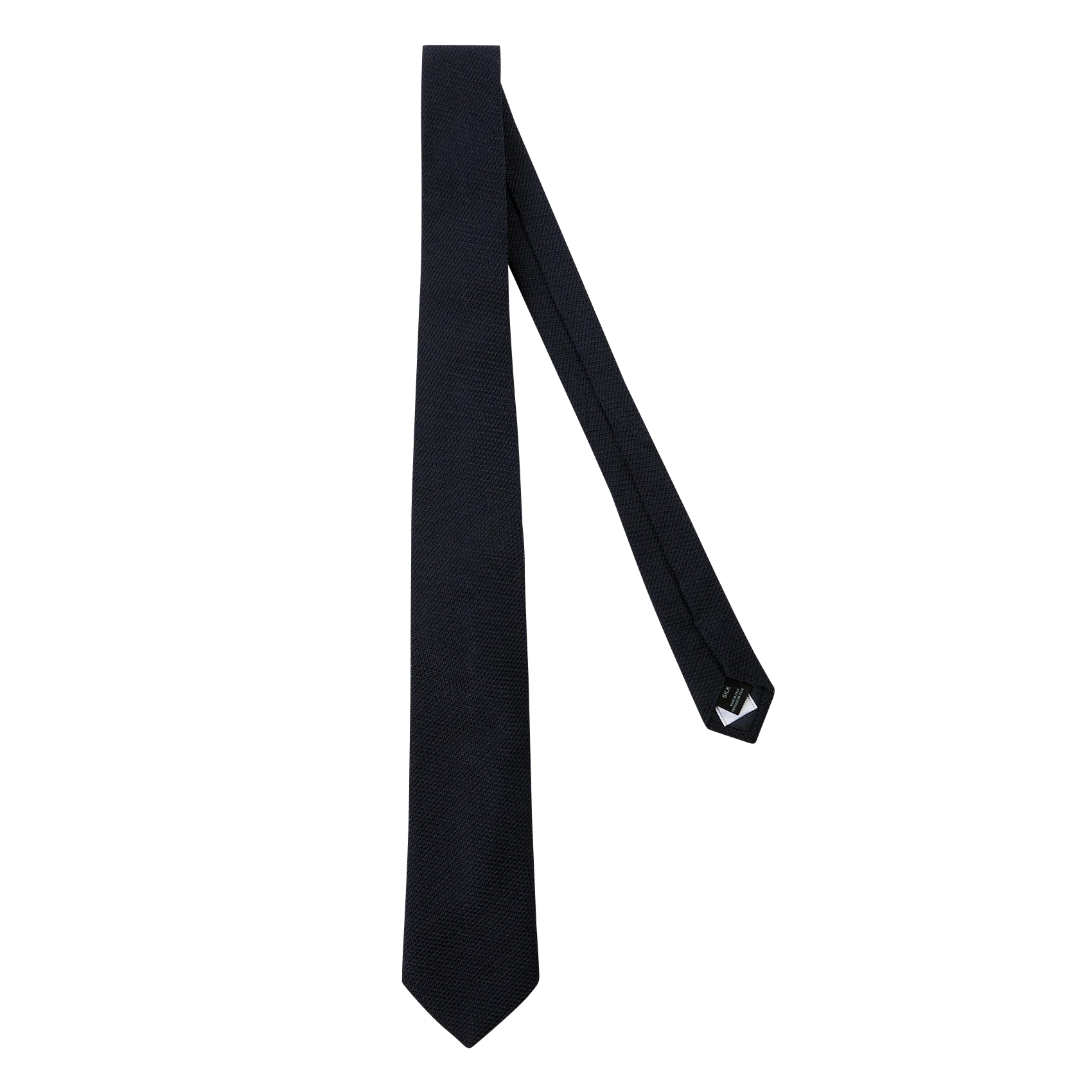 Texturierte Seidenschleife Blau GRENA