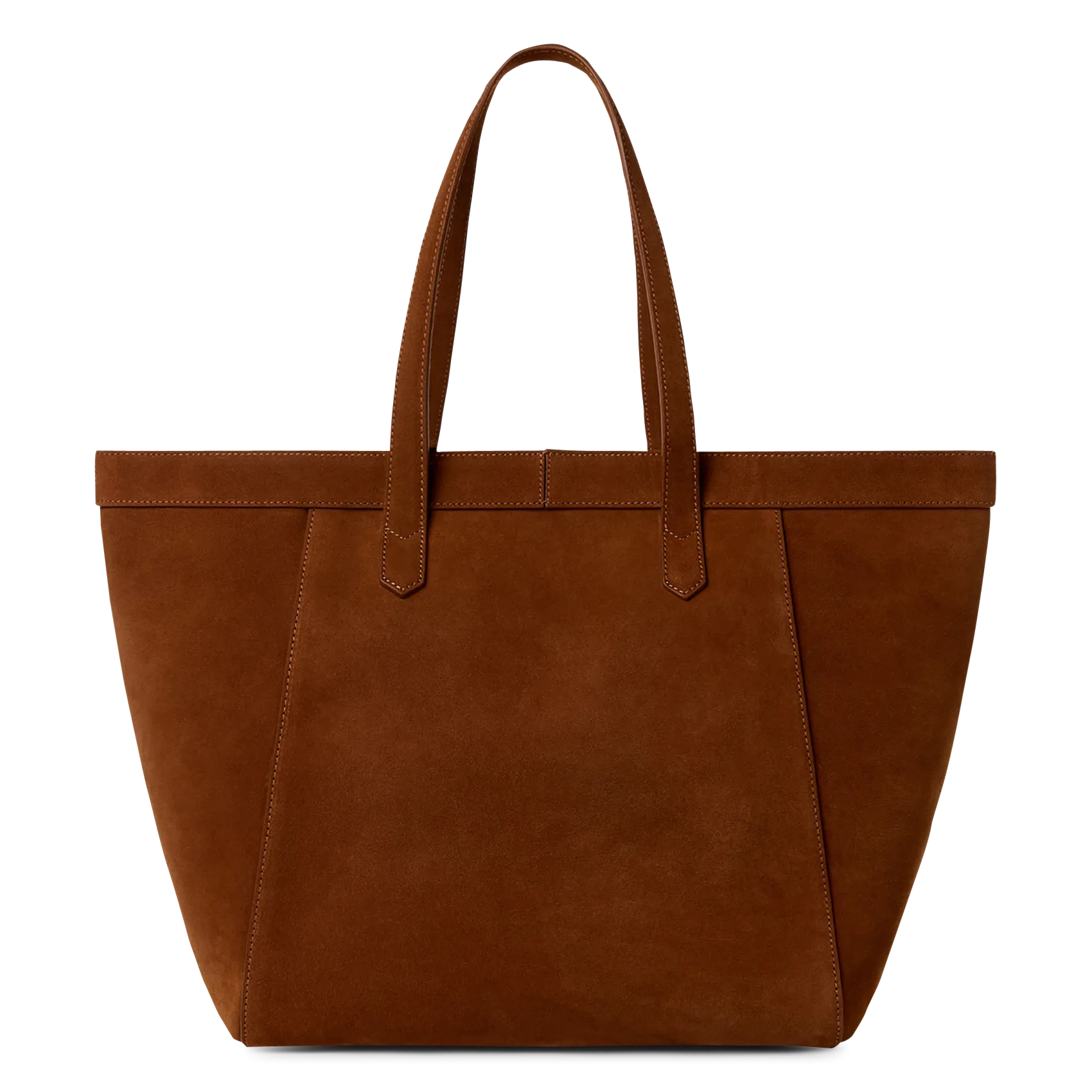 Shopper aus Veloursleder Braun ENZO