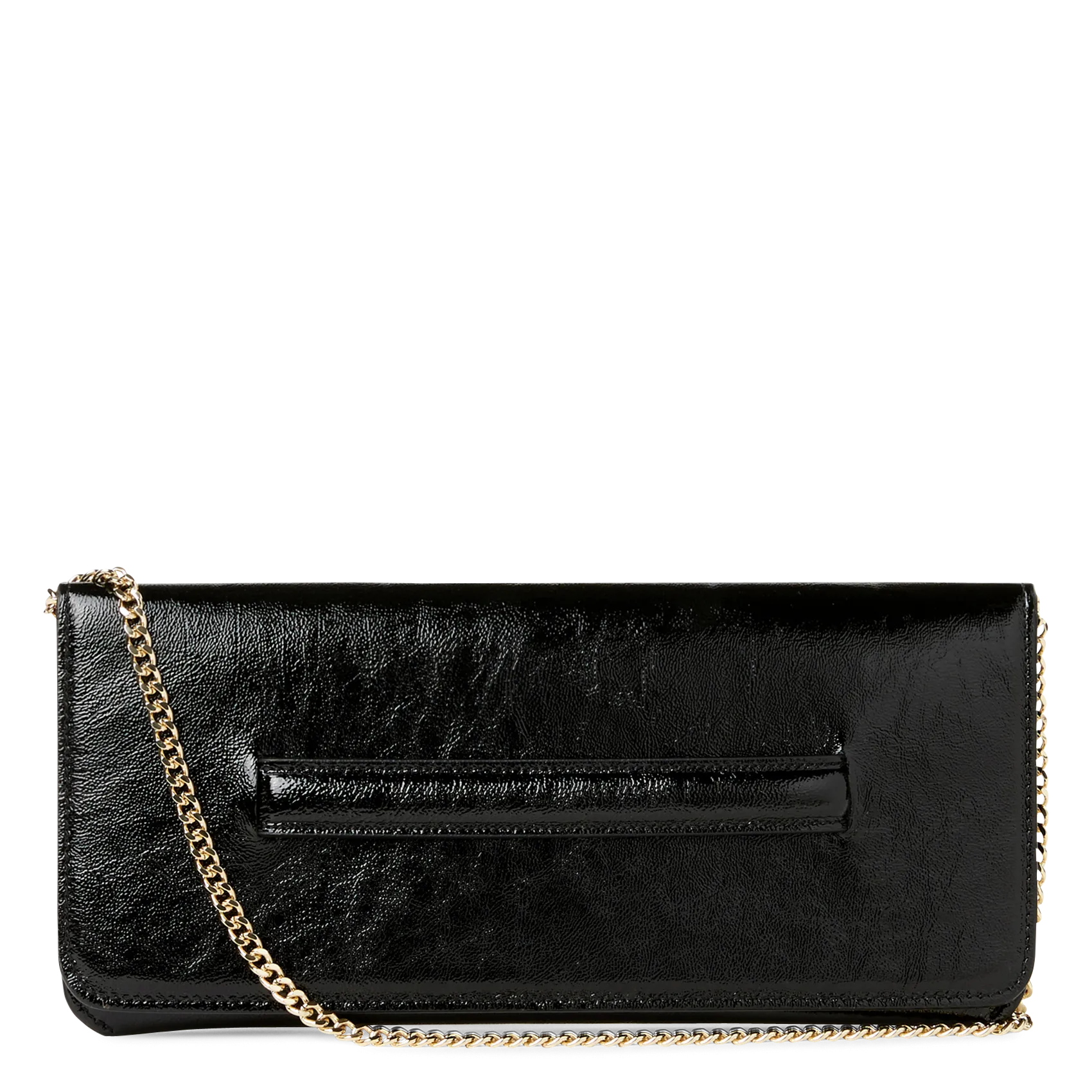 Lackleder Clutch Schwarz GLORIA