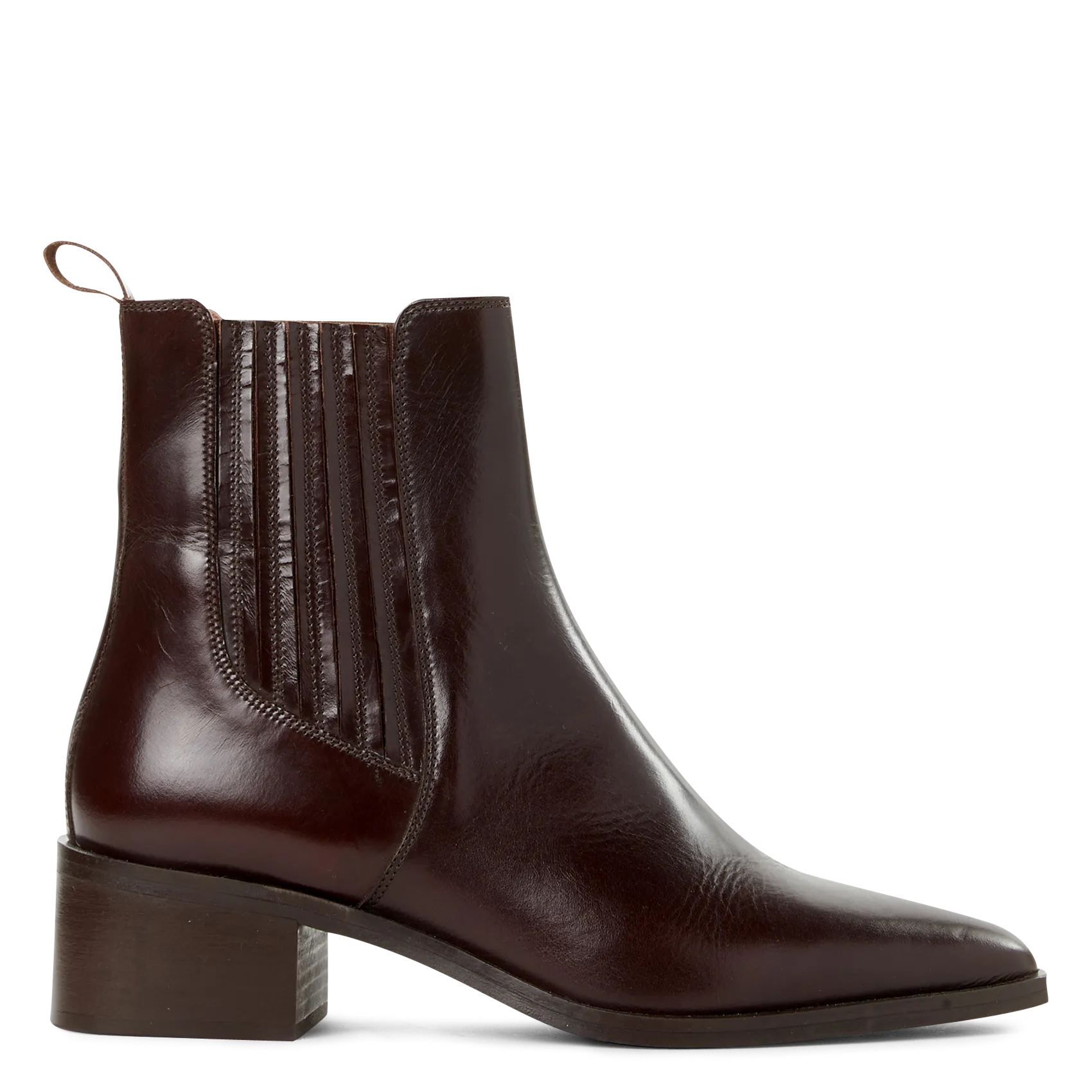 Stiefeletten aus Leder in Metallic-Optik Braun BEYONCE