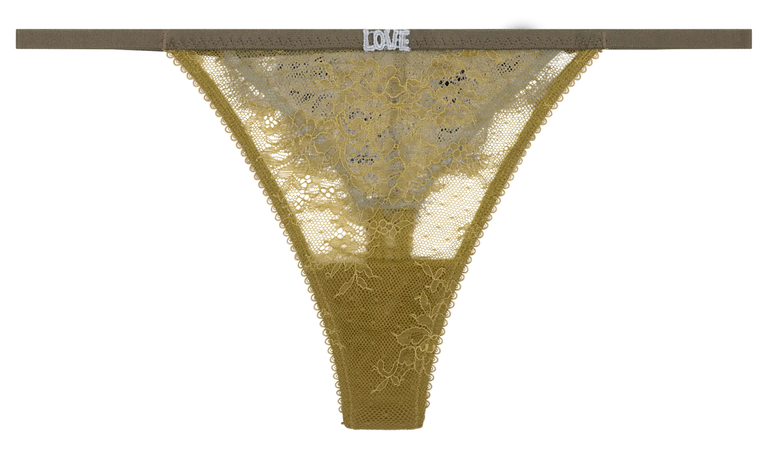 Bianca - Spitzen-String Grun ROOMSERVICE