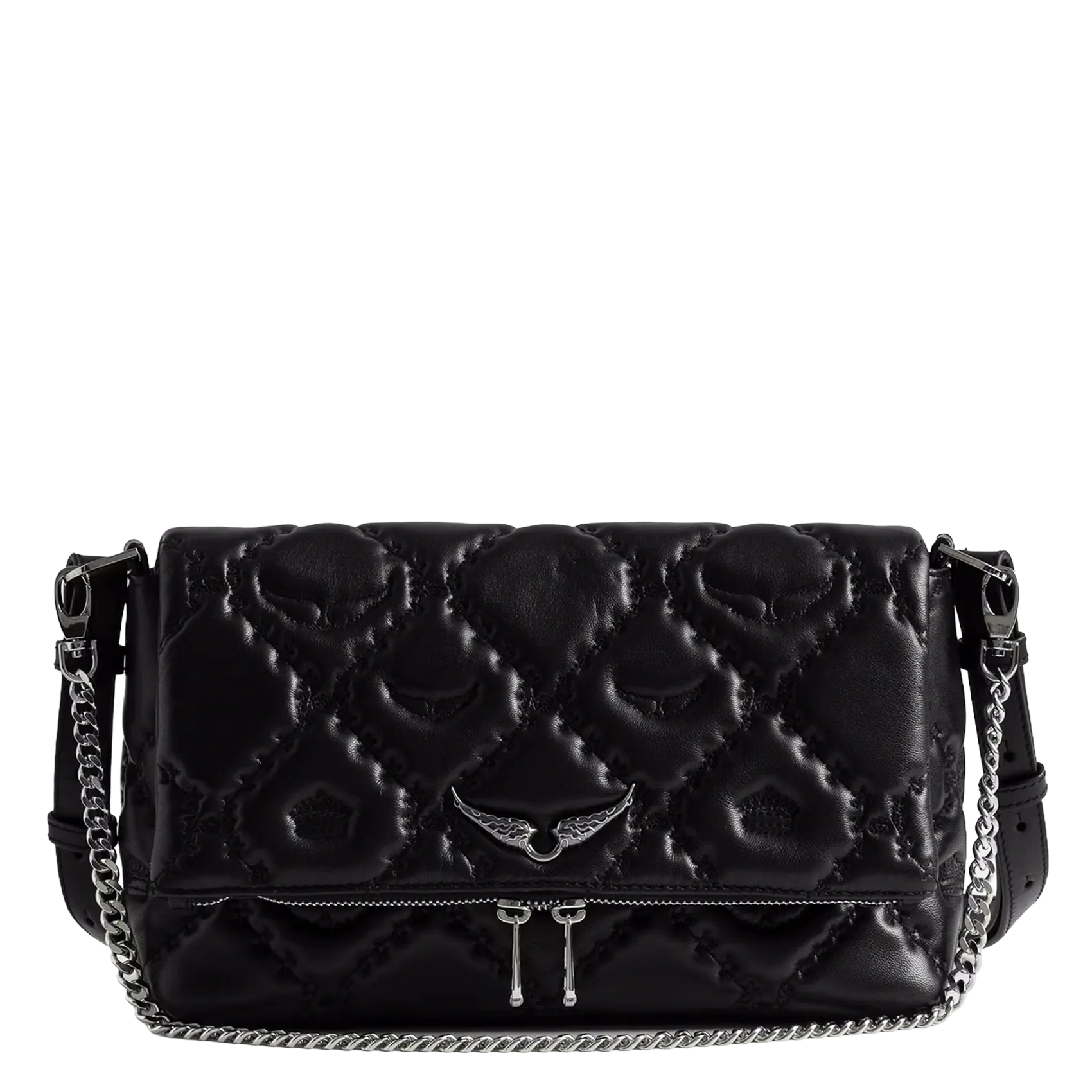 Brieftasche aus Leder Schwarz ROCKY II