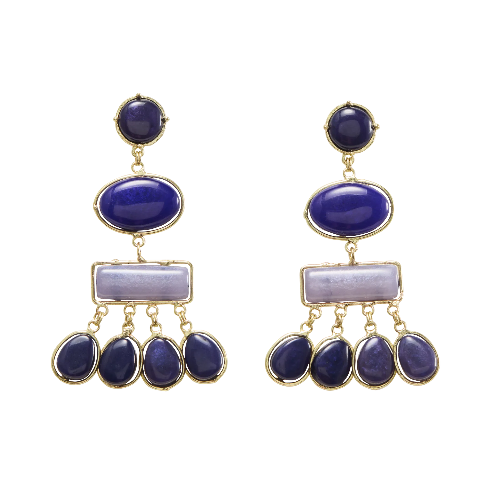 Atlantide - Hängeohrringe Blau