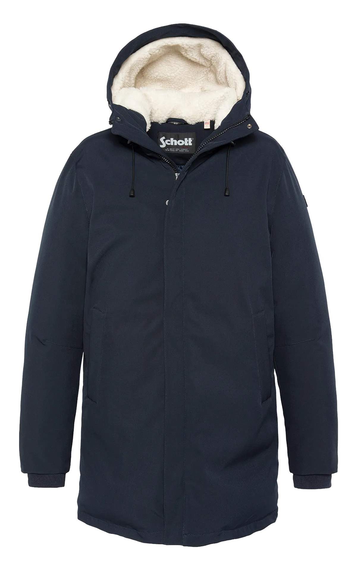 Mantel mit Stehkragen Blau