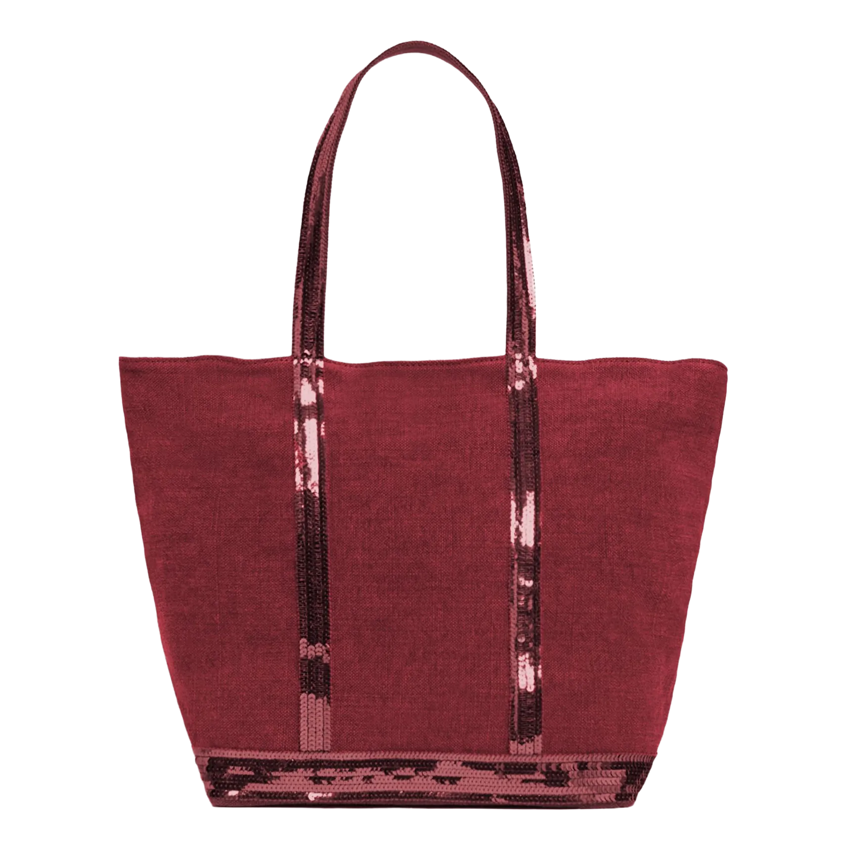 Shopper aus Leinen Rosa CABAS M