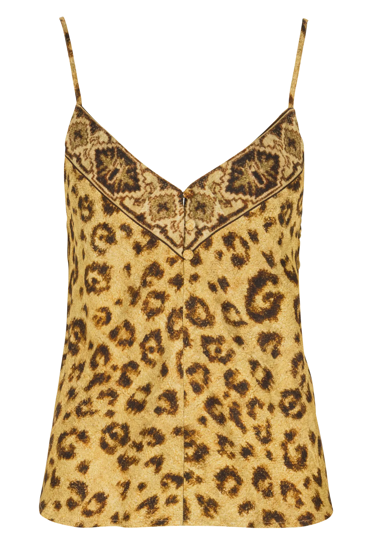 Fließendes Top mit V-Ausschnitt Mehrfarbig LAMA